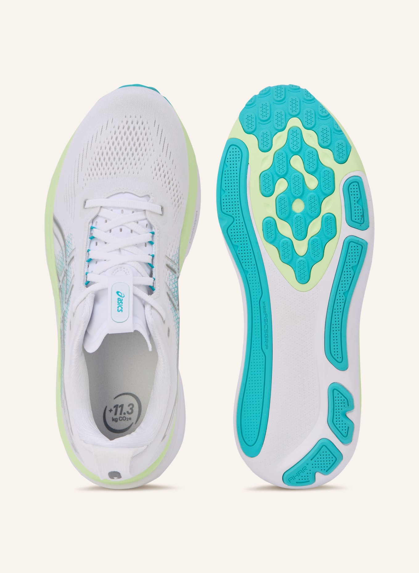 ASICS GEL-KAYANO 33 Running Shoes: WHITE / GRAY