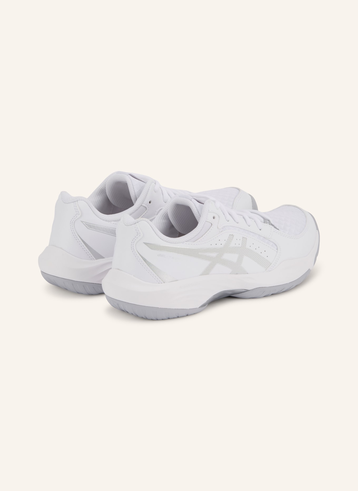 ASICS Buty halowe GEL-TASK 5: BIAŁY / JASNOCZARY