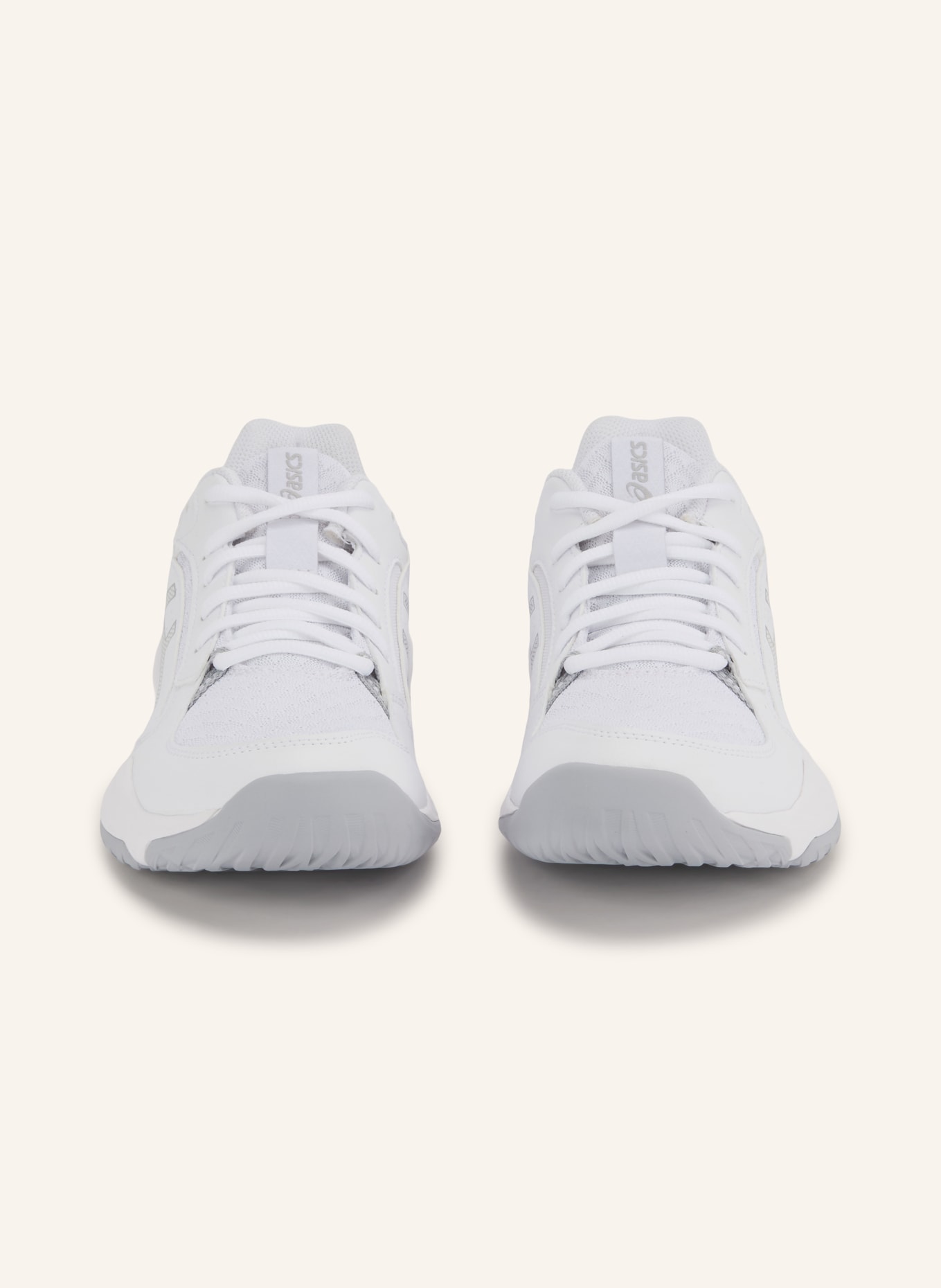 ASICS Buty halowe GEL-TASK 5: BIAŁY / JASNOCZARY