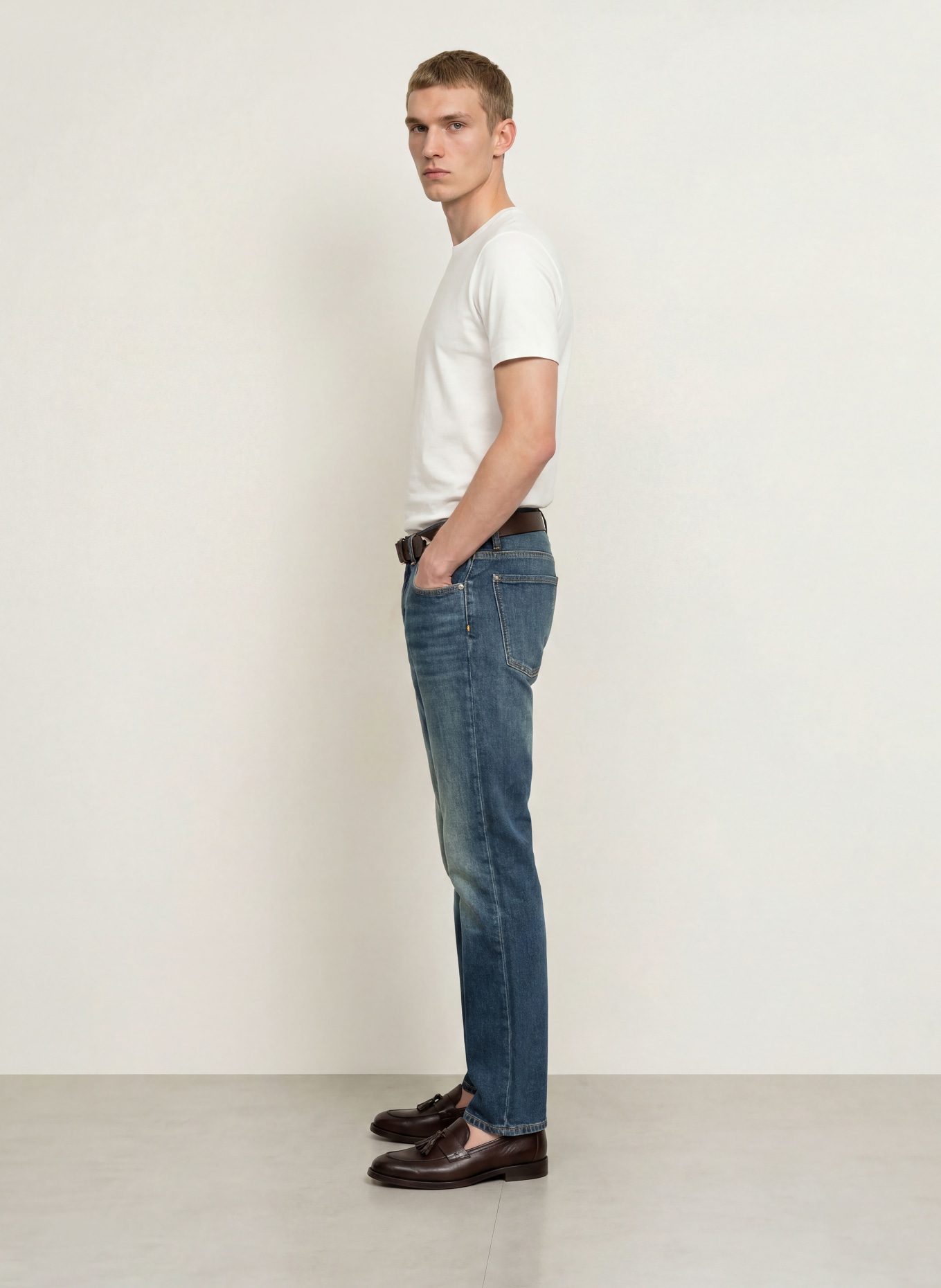 7 for all mankind Jeansy THE STRAIGHT o kroju prostym: 3LW Dark Blue