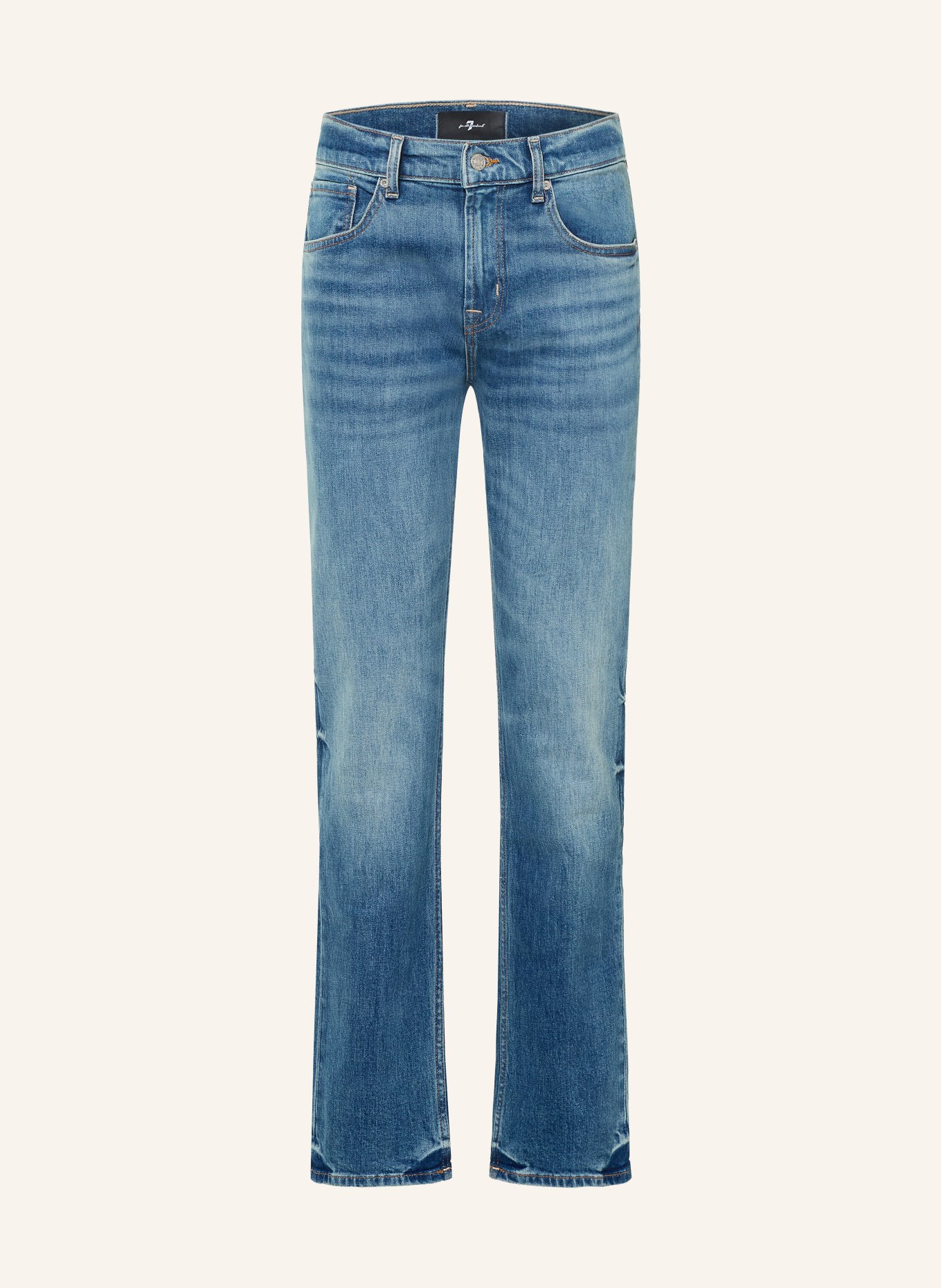 7 for all mankind Jeansy THE STRAIGHT o kroju prostym: 3NC Mid Blue