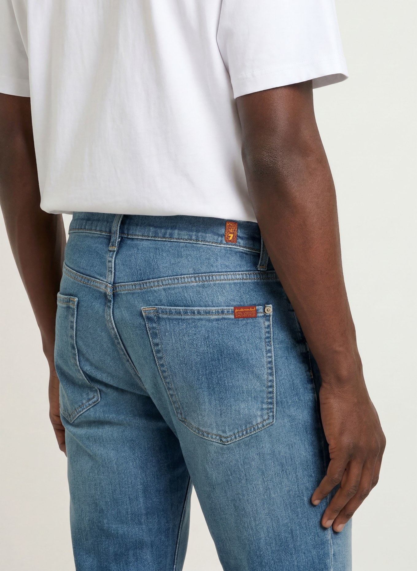 7 for all mankind Jeansy THE STRAIGHT o kroju prostym: 3NC Mid Blue