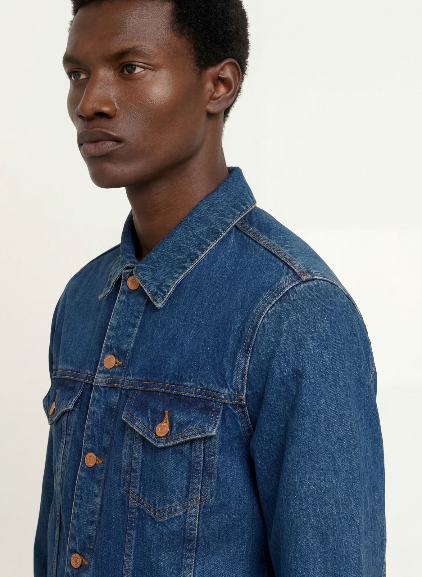 7 for all mankind Denim Jacket PERFECT JACKET: 3LO Mid Blue