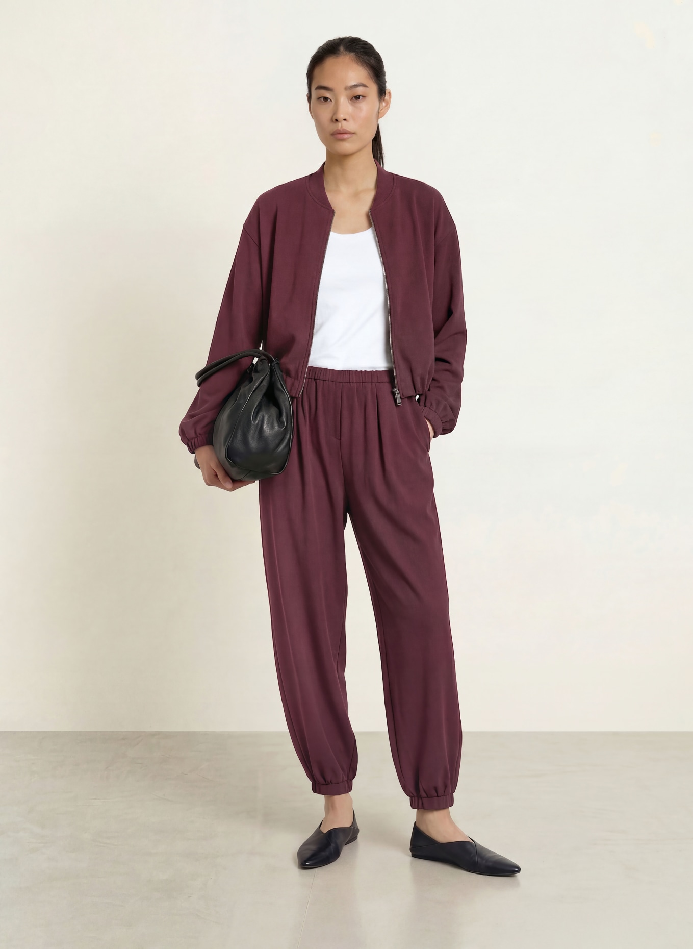 BRAX Broek MABEL S: DONKERROOD