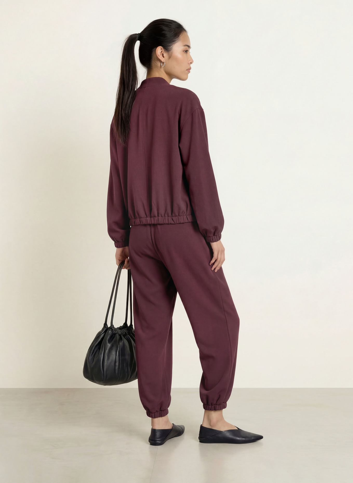BRAX Broek MABEL S: DONKERROOD