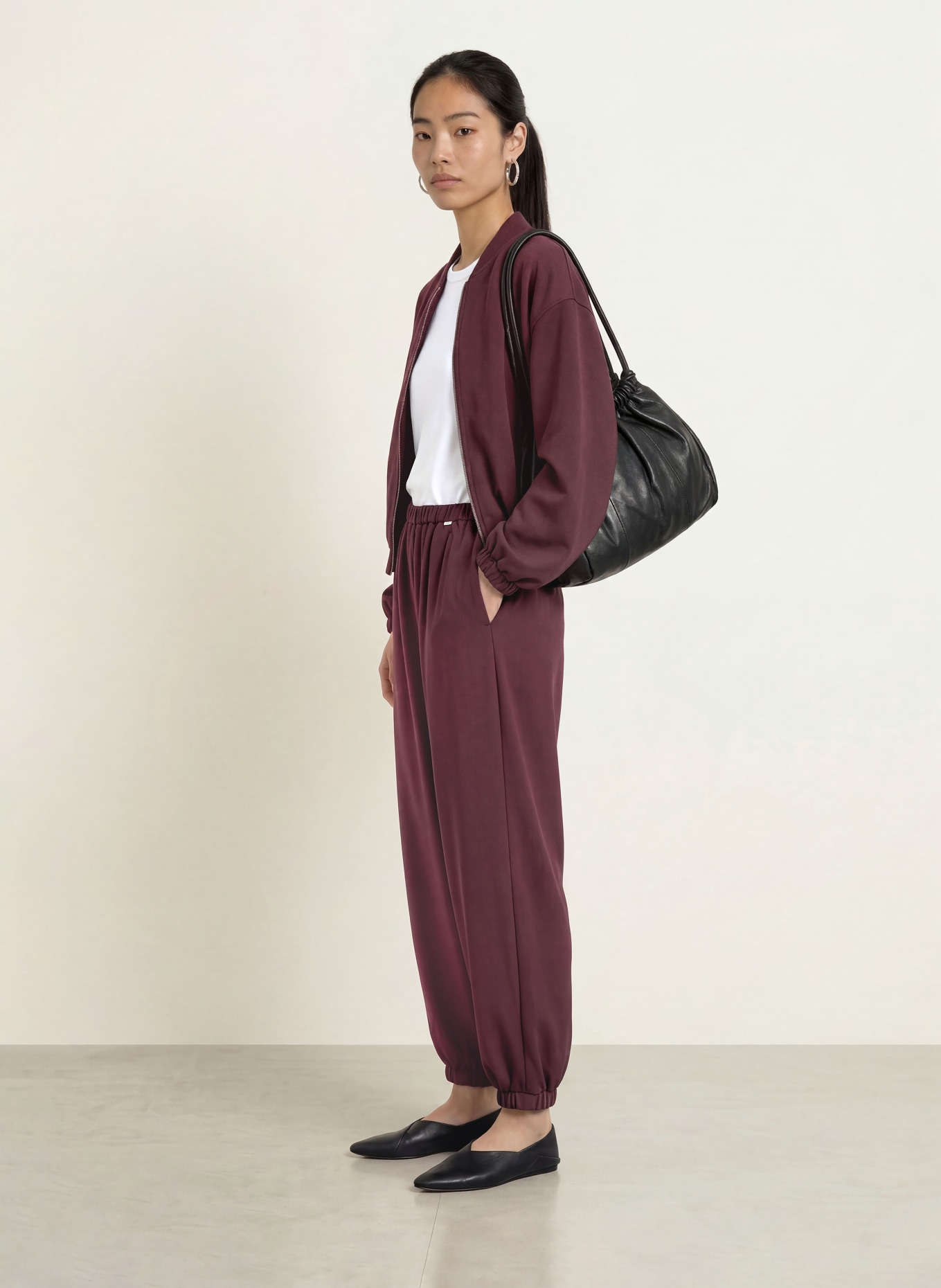 BRAX Broek MABEL S: DONKERROOD