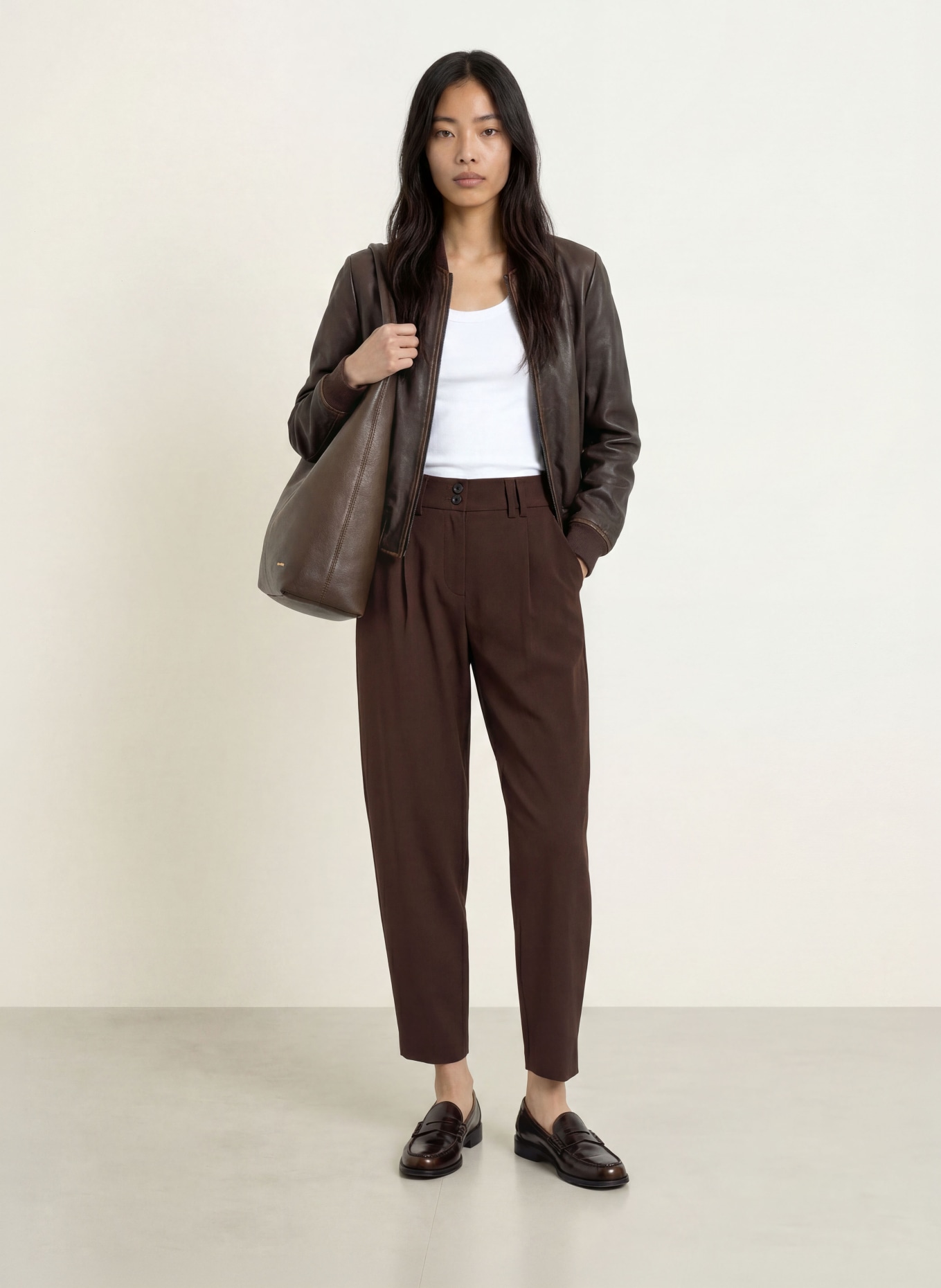BRAX MEGAN S Trousers: DARK BROWN
