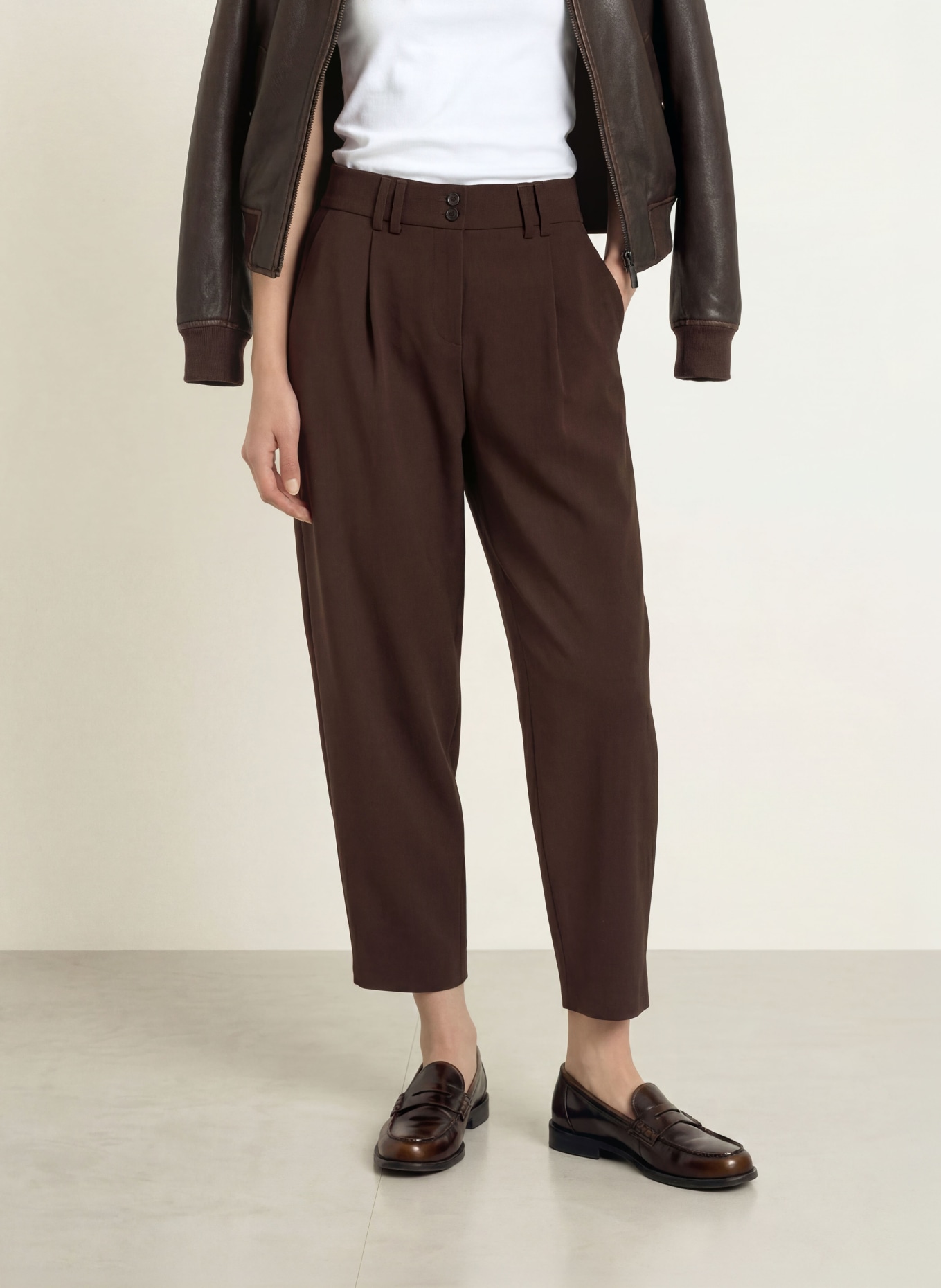 BRAX MEGAN S Trousers: DARK BROWN