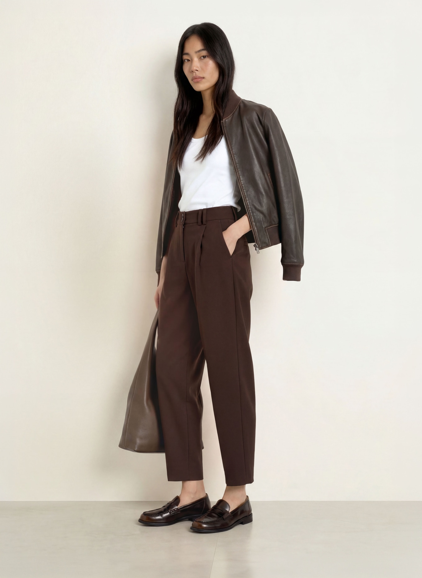 BRAX MEGAN S Trousers: DARK BROWN