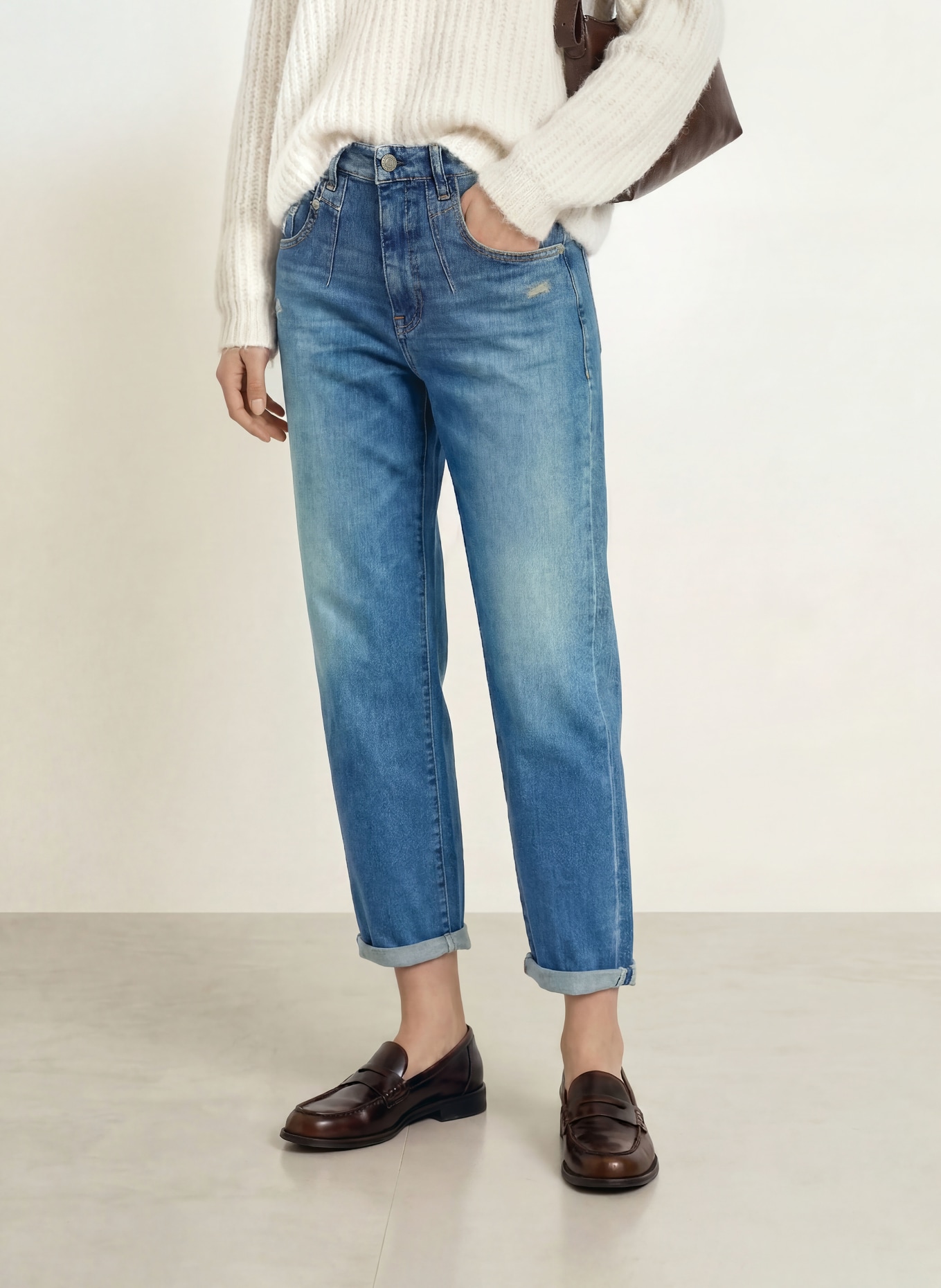 Herrlicher Dżinsy typu mom jeans BROOKE: 084 easy blue