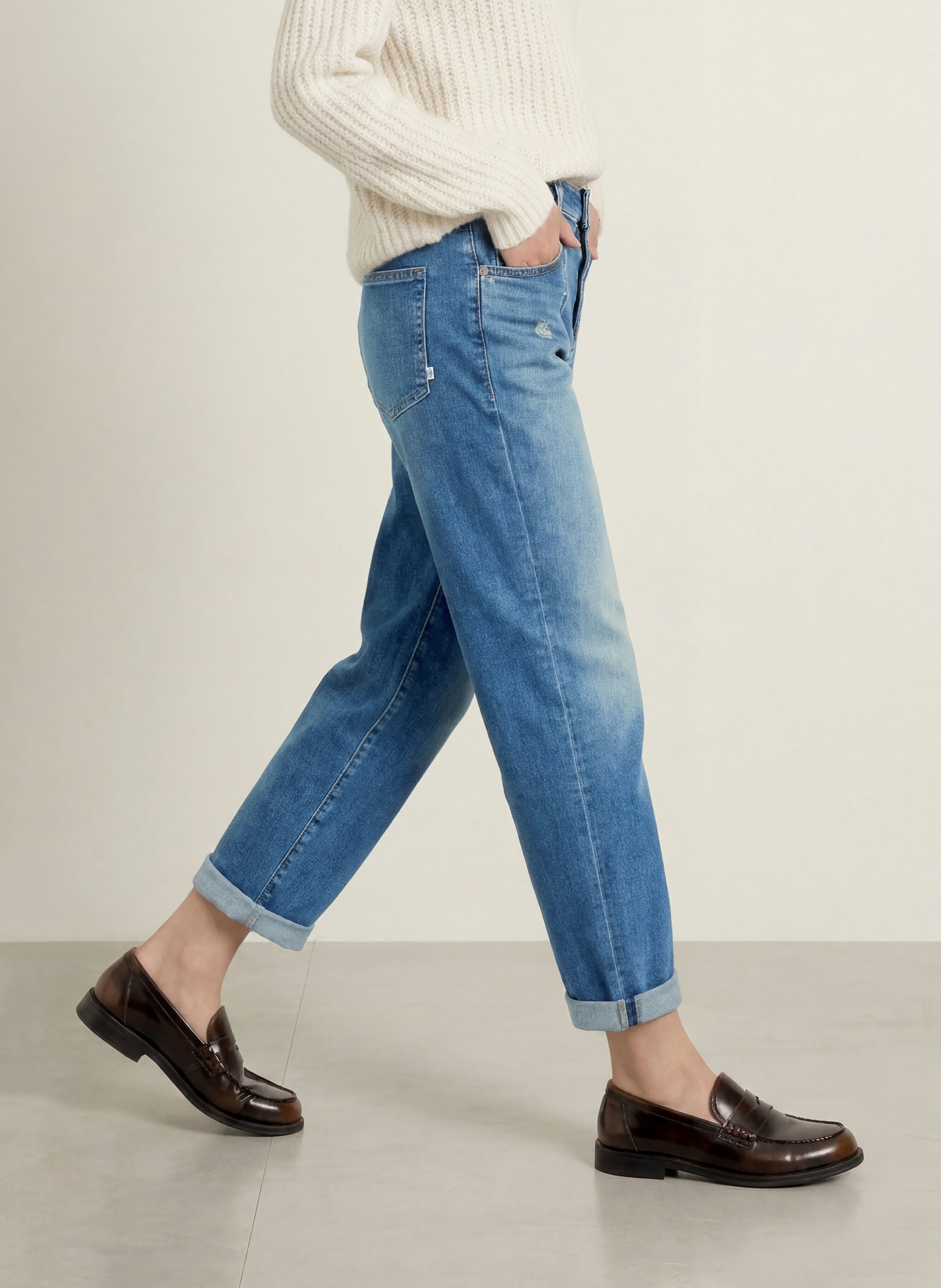 Herrlicher Dżinsy typu mom jeans BROOKE: 084 easy blue