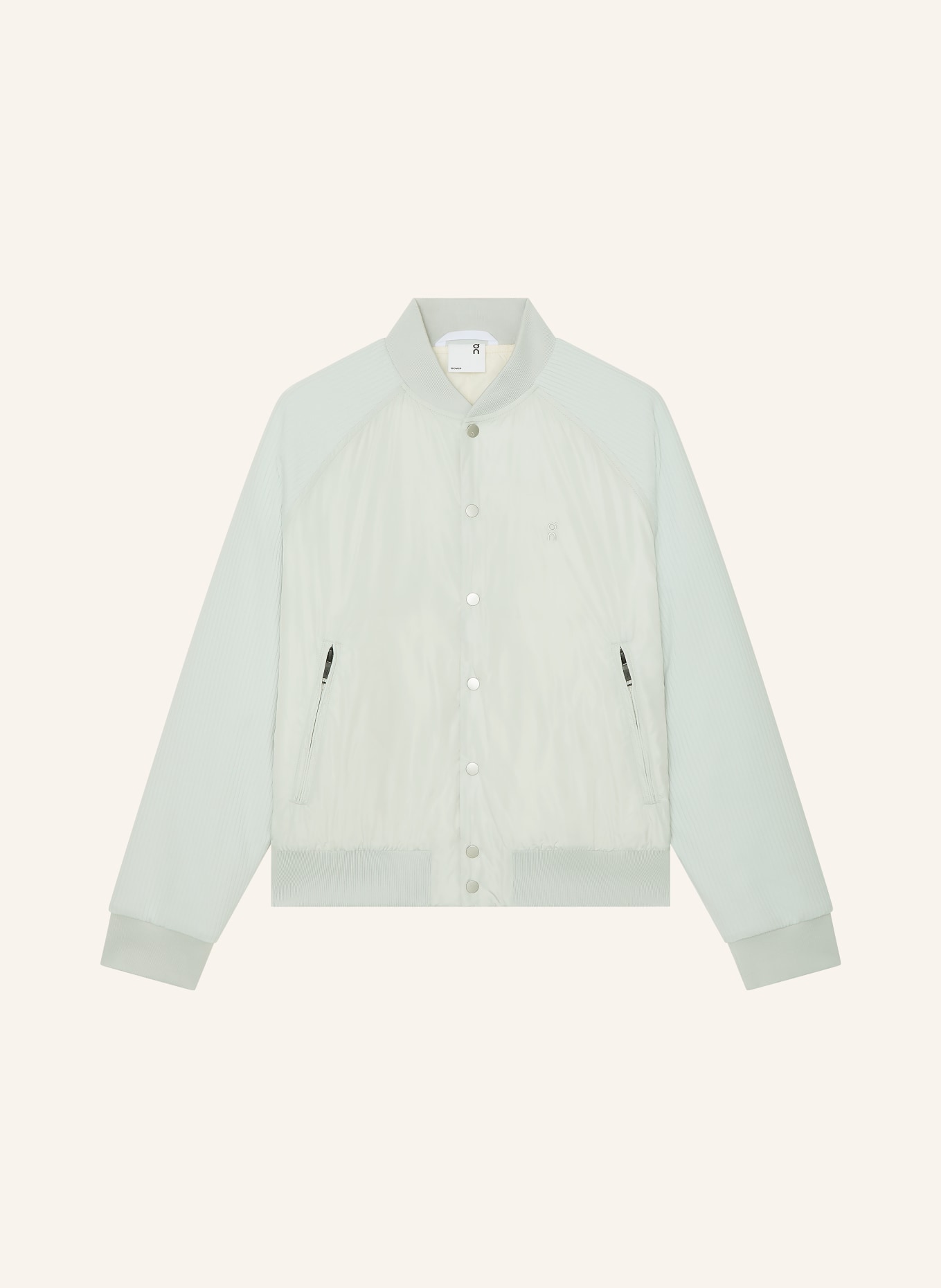 On Veste d'entraînement hybride COURTSIDE: GRIS CLAIR