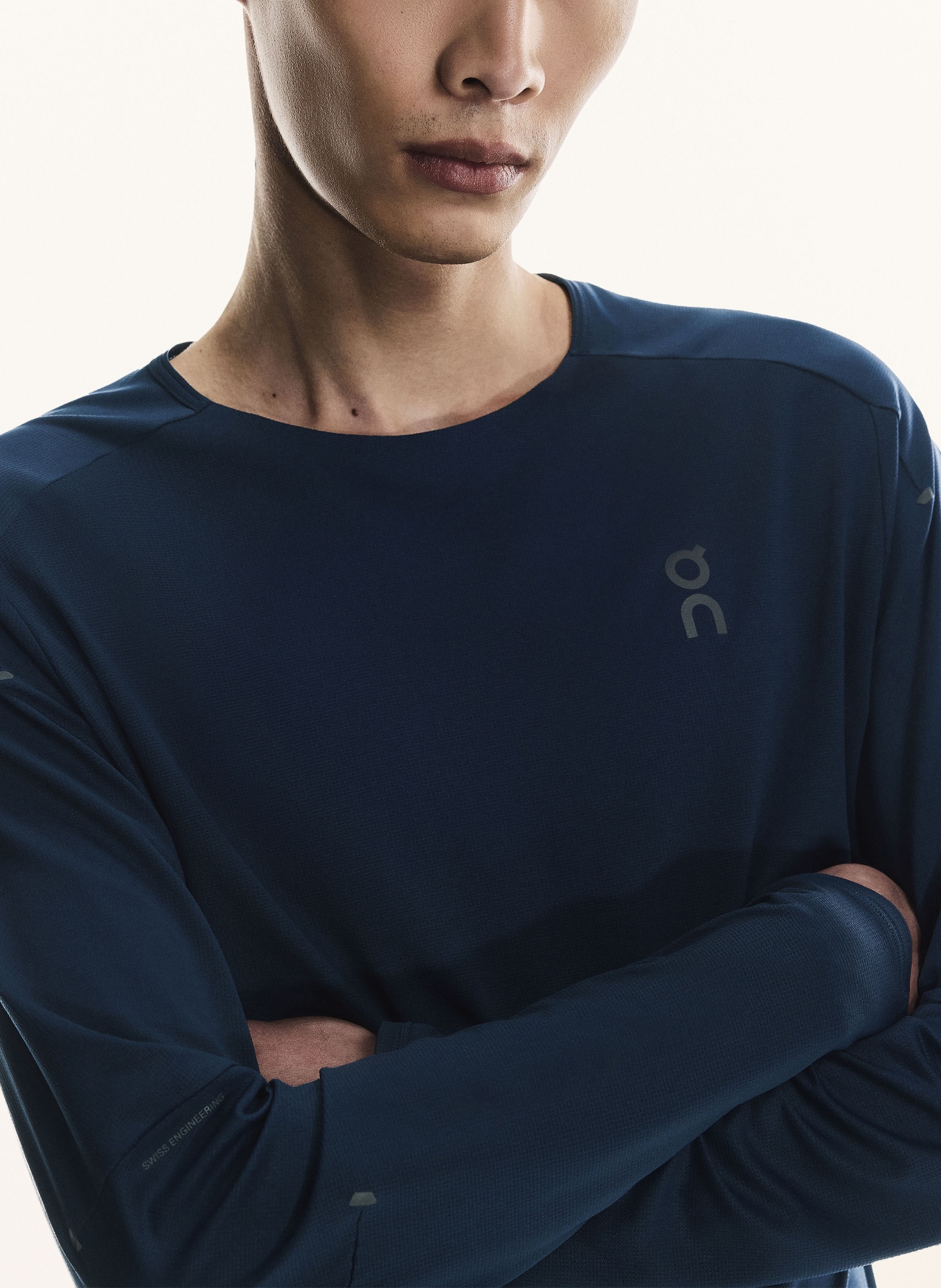 On Trainingsshirt PERFORMANCE: DONKERBLAUW