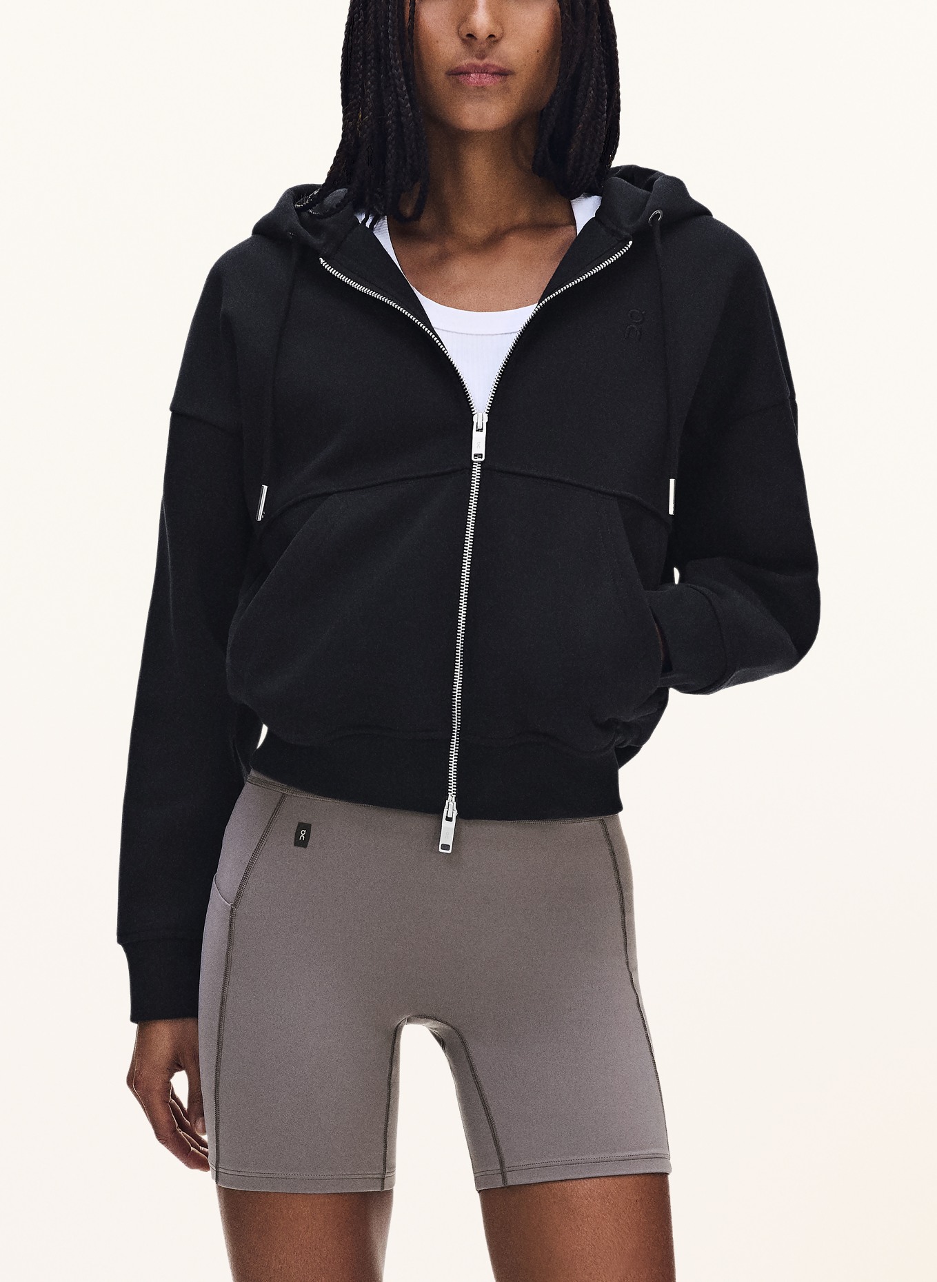 On Sweatvest CLUB COLLECTIVE: ZWART
