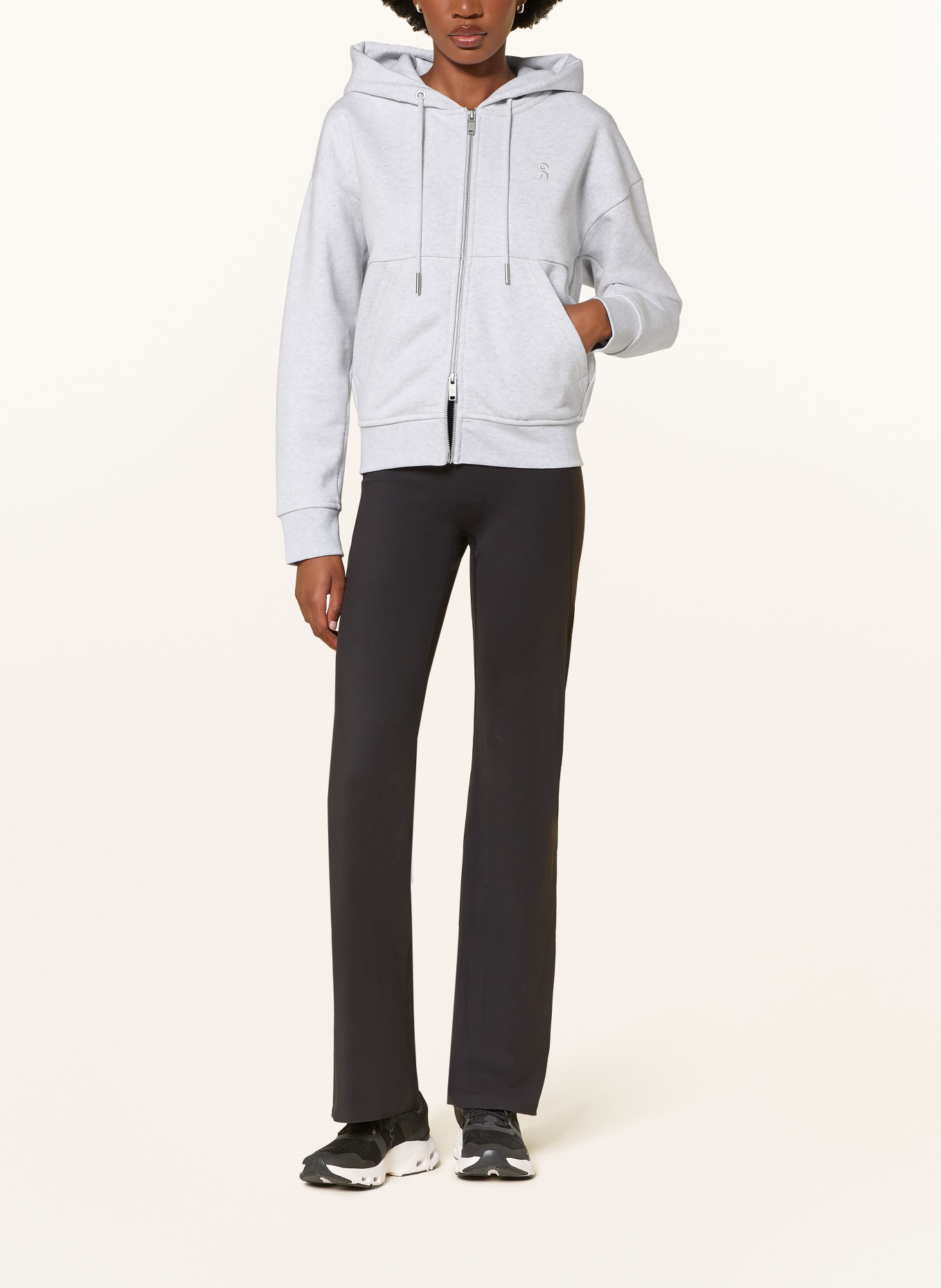 On Sweatvest CLUB COLLECTIVE FZ: LICHTGRIJS