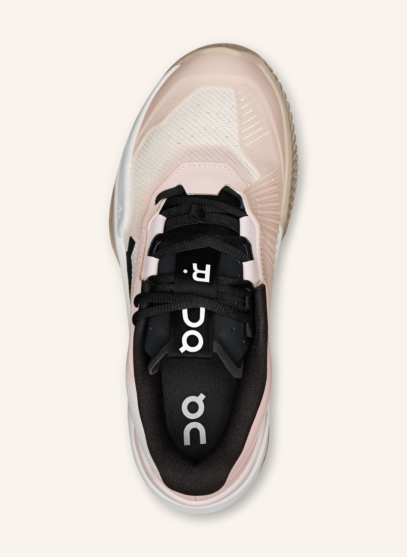 On Tennisschuhe THE ROGER PRO FIRE CLAY: CREME / ROSÉ / SCHWARZ
