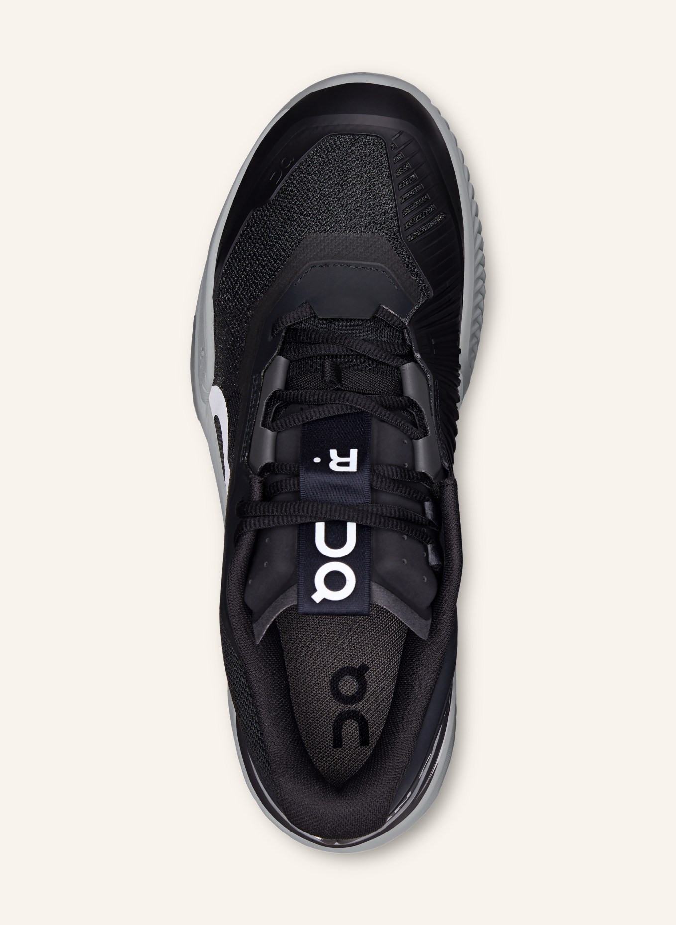 On Tennisschuhe THE ROGER PRO FIRE CLAY: SCHWARZ / WEISS