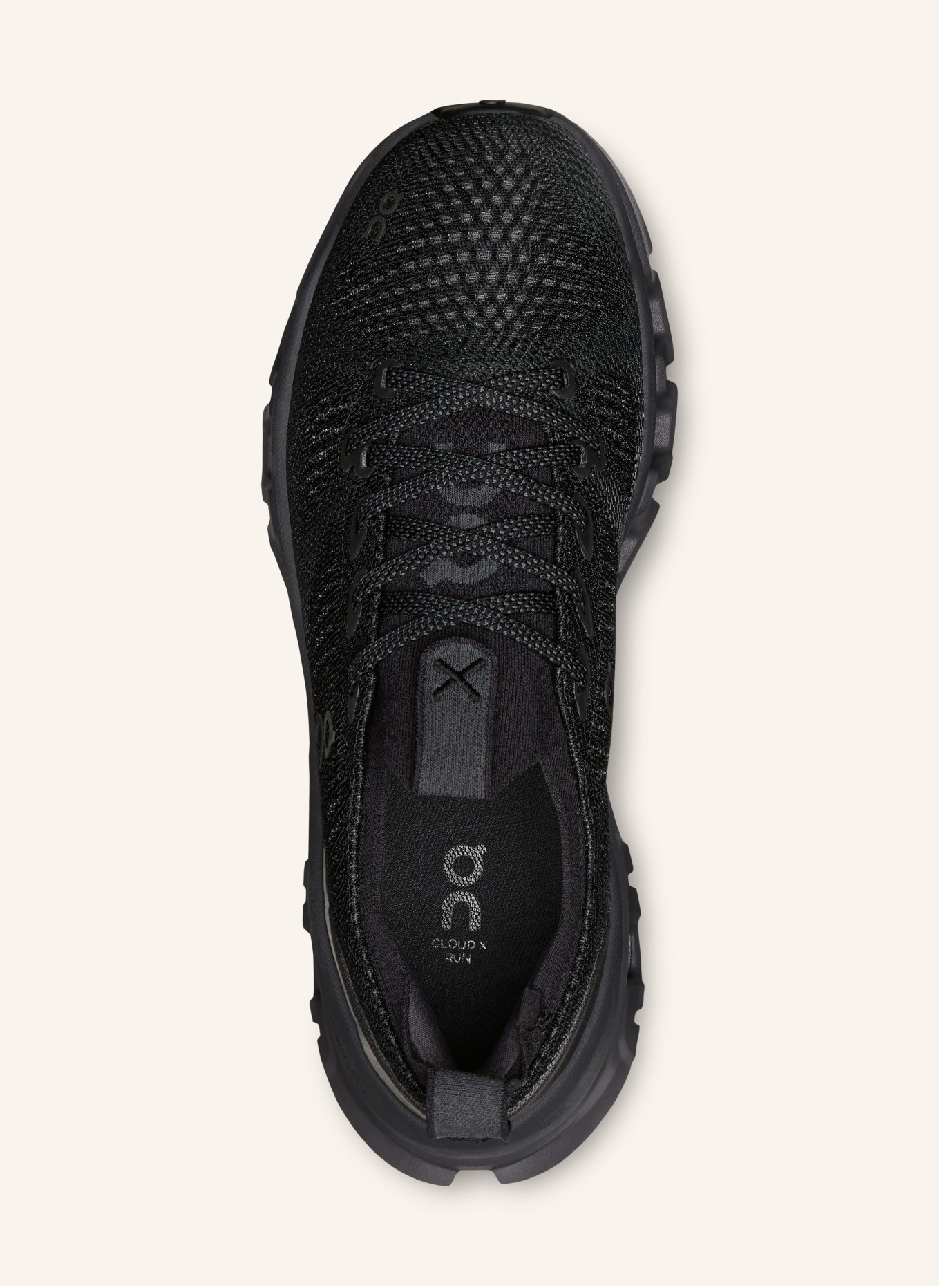 On CLOUD X TEMPO Training Shoes: BLACK