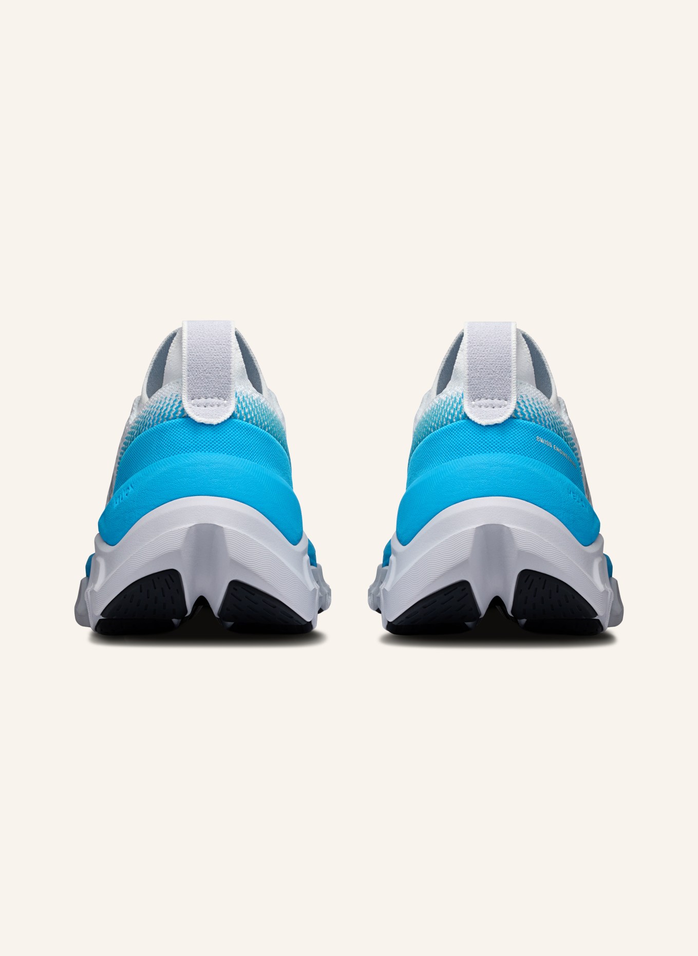 On CLOUD X TEMPO Training Shoes: WHITE / LIGHT BLUE