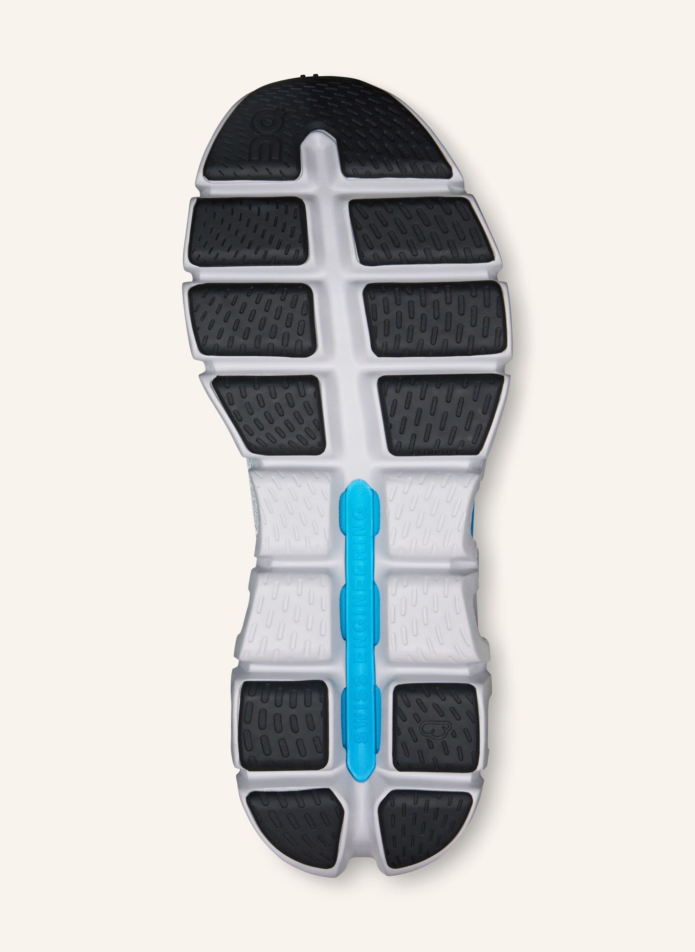 On CLOUD X TEMPO Training Shoes: WHITE / LIGHT BLUE