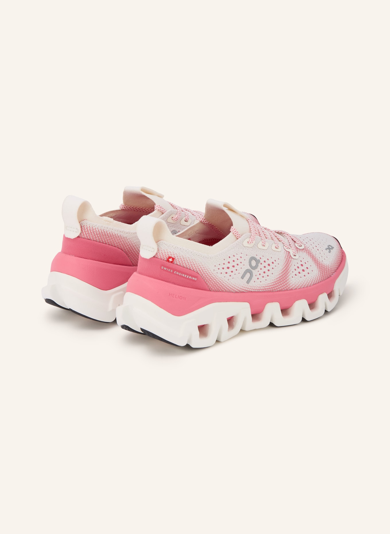 On Trainingsschoenen CLOUD X TEMPO: WIT / ROZE