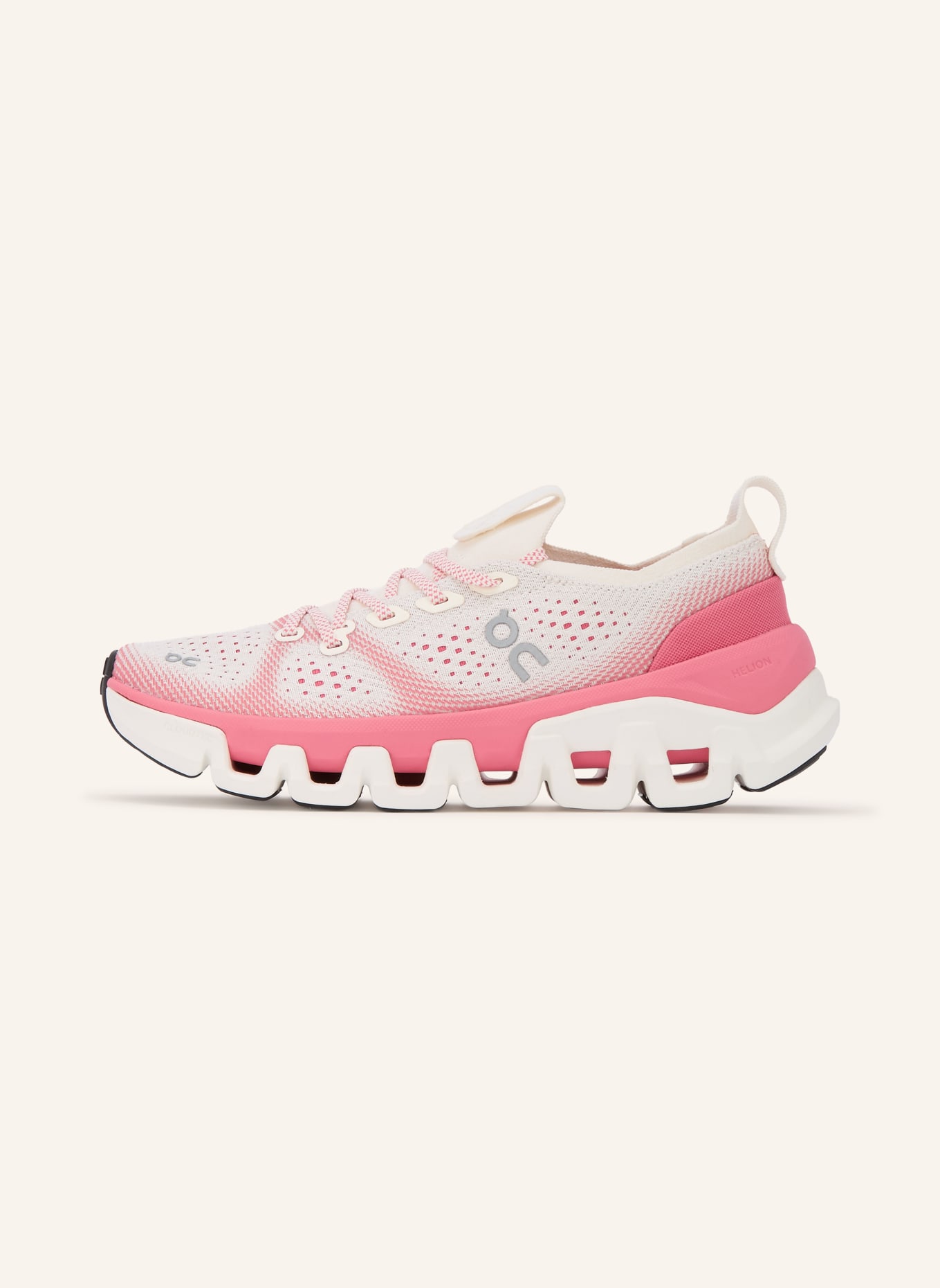 On Trainingsschoenen CLOUD X TEMPO: WIT / ROZE