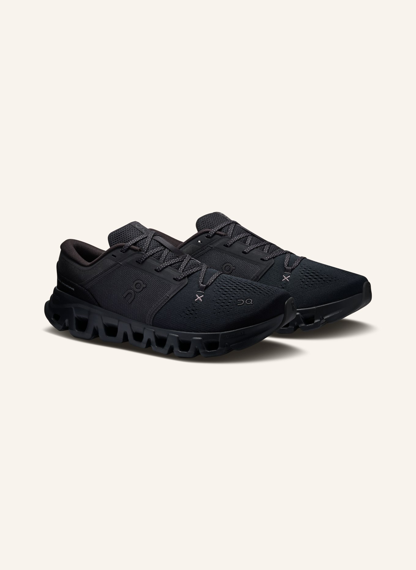 On CLOUD X 5 Training Shoes: BLACK