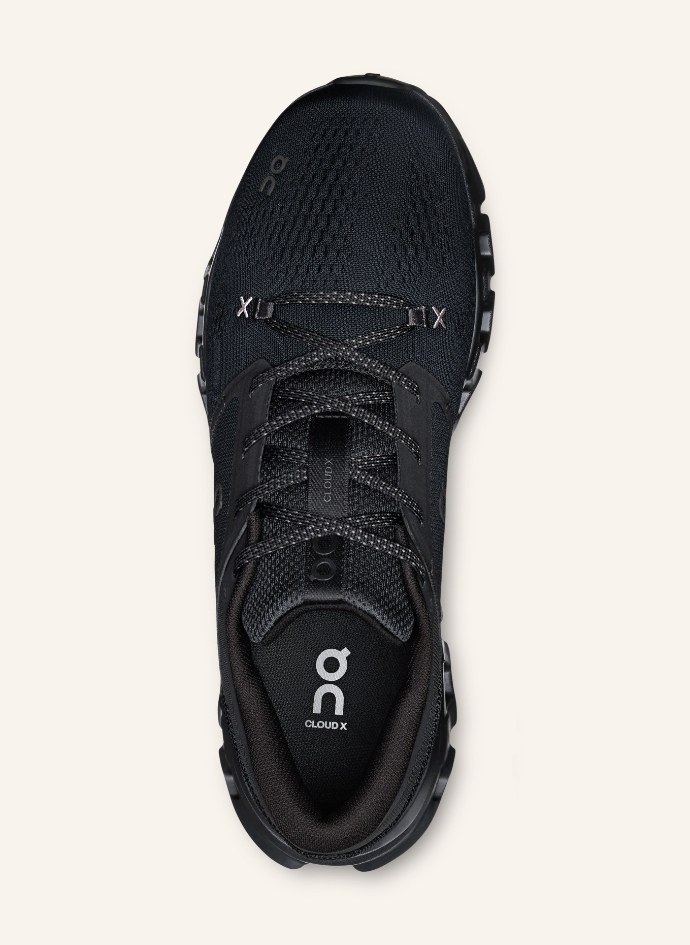 On CLOUD X 5 Training Shoes: BLACK