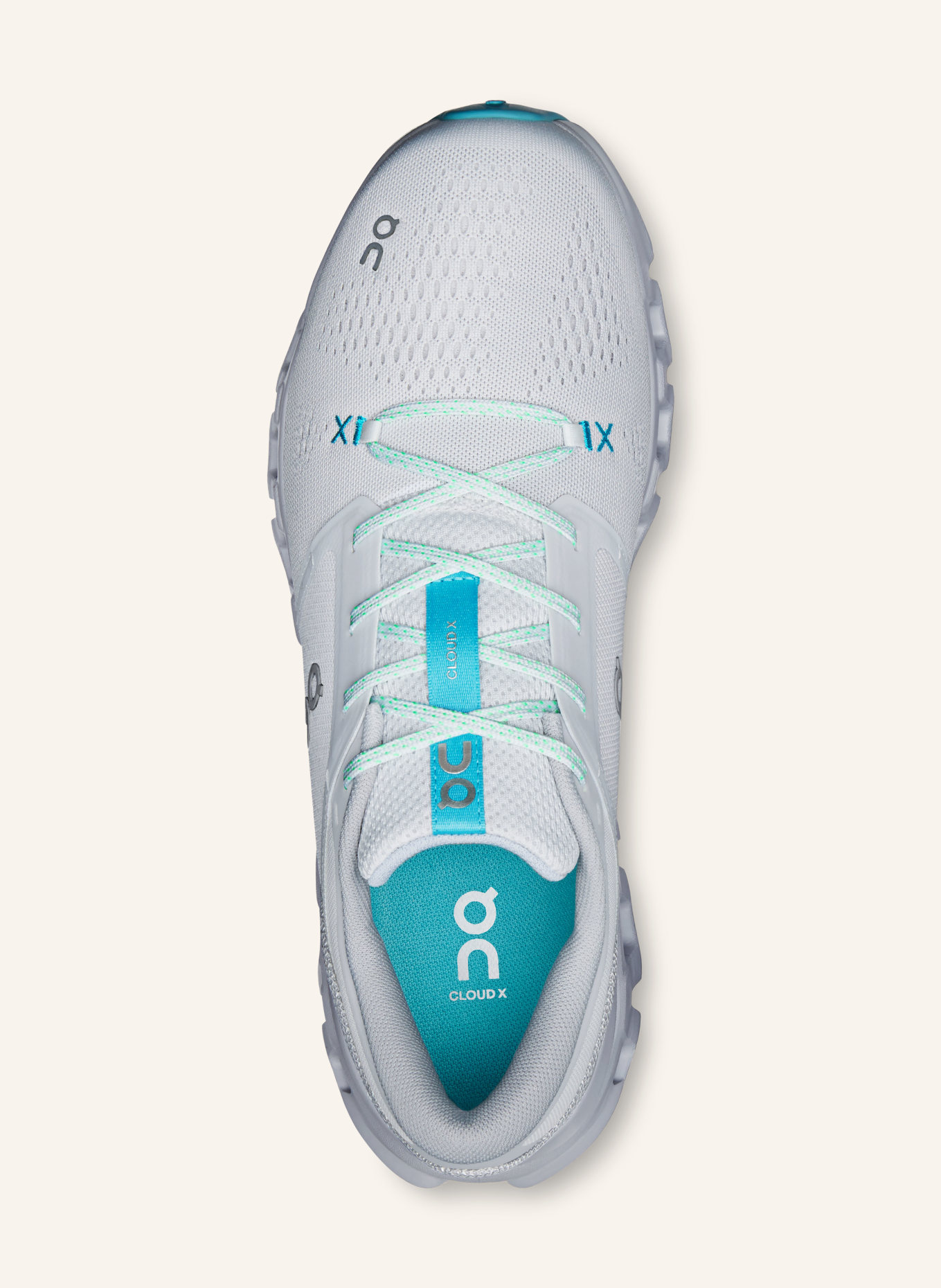 On CLOUD X 5 Training Shoes: LIGHT GRAY