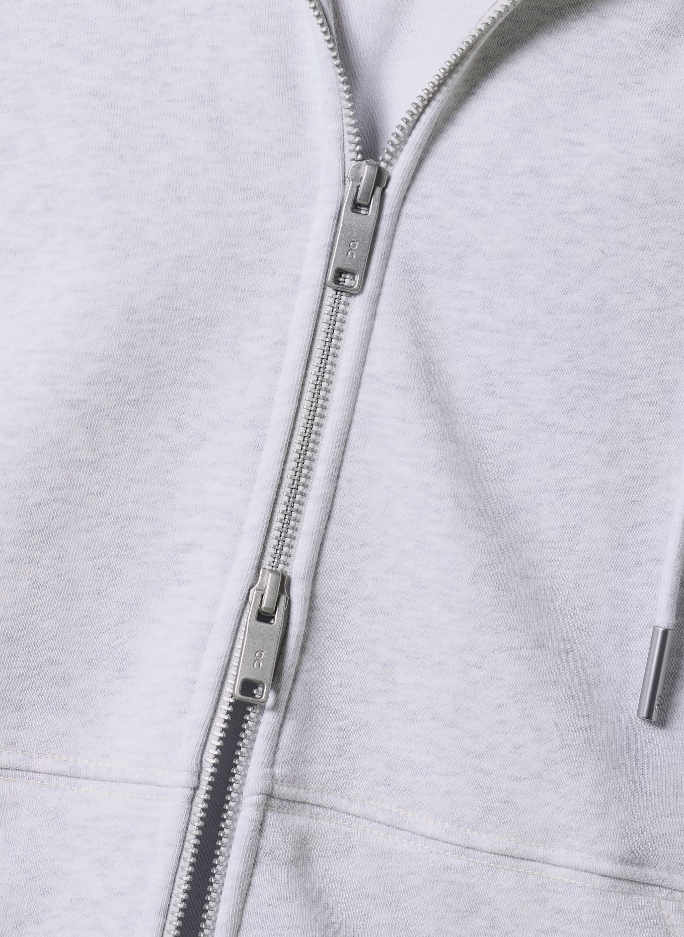 On Sweat zippé CLUB COLLECTIVE: GRIS CLAIR