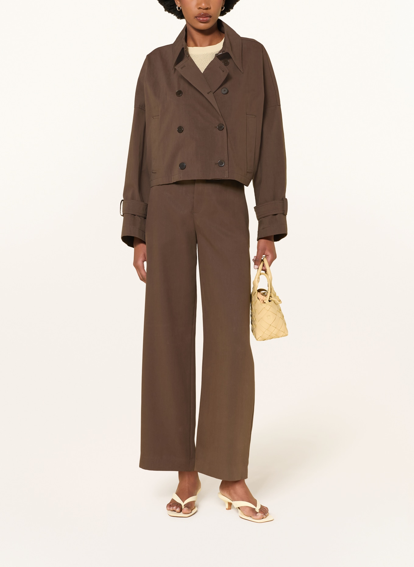 DRYKORN Pantalon DUTIFUL: MARRON FONCÉ
