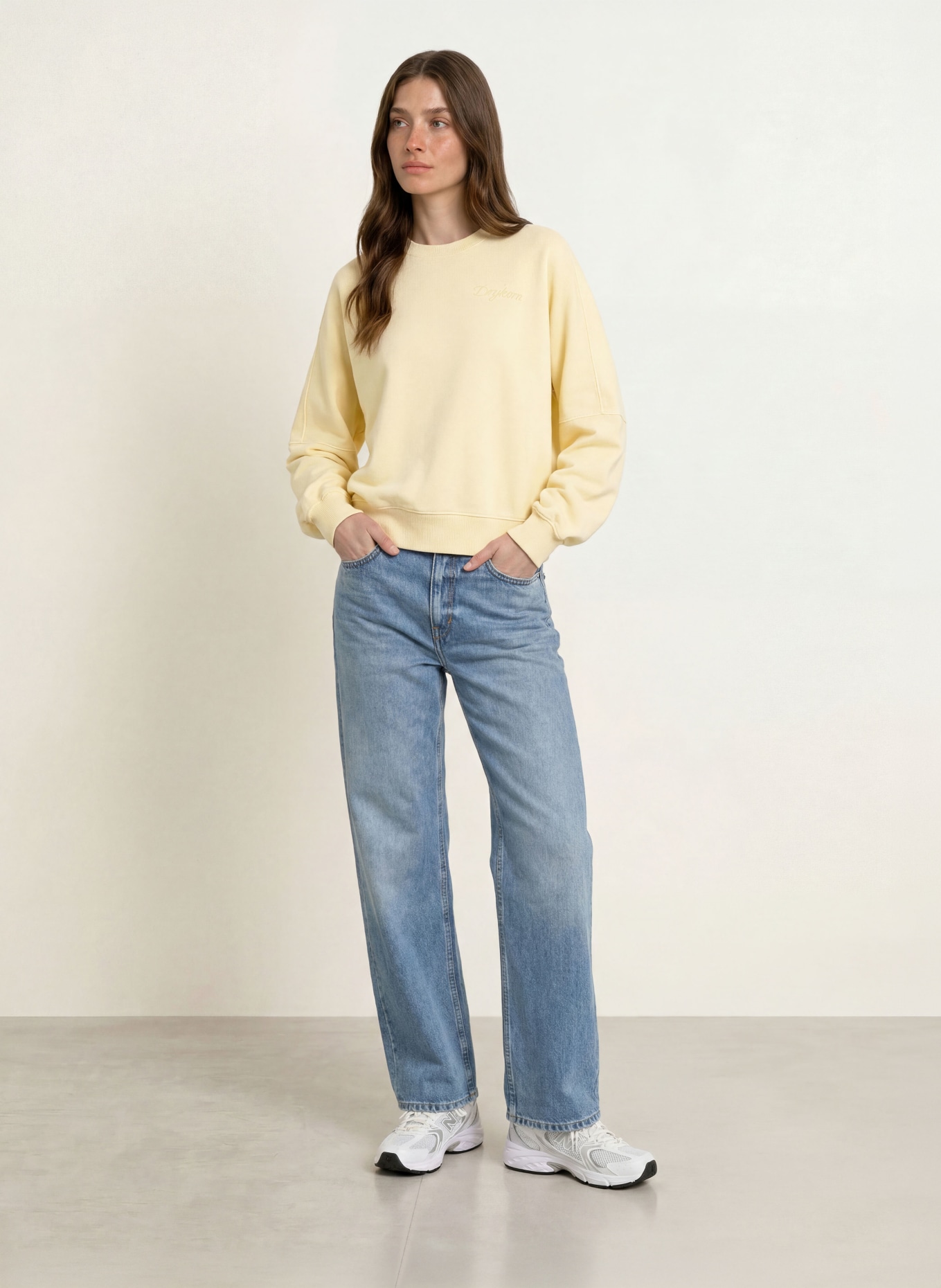 DRYKORN Sweatshirt ASTERA_P5: JAUNE CLAIR