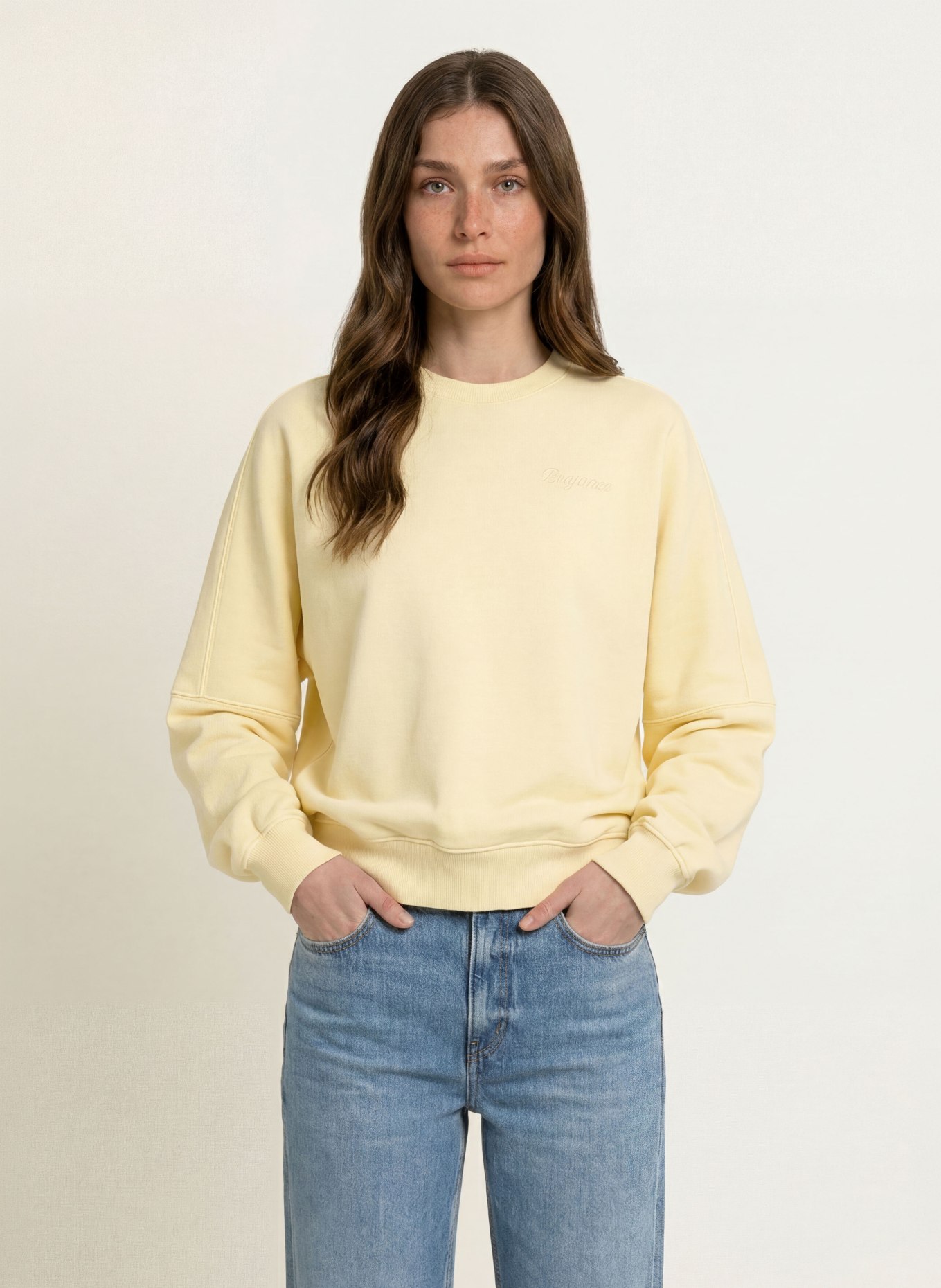 DRYKORN Sweatshirt ASTERA_P5: JAUNE CLAIR