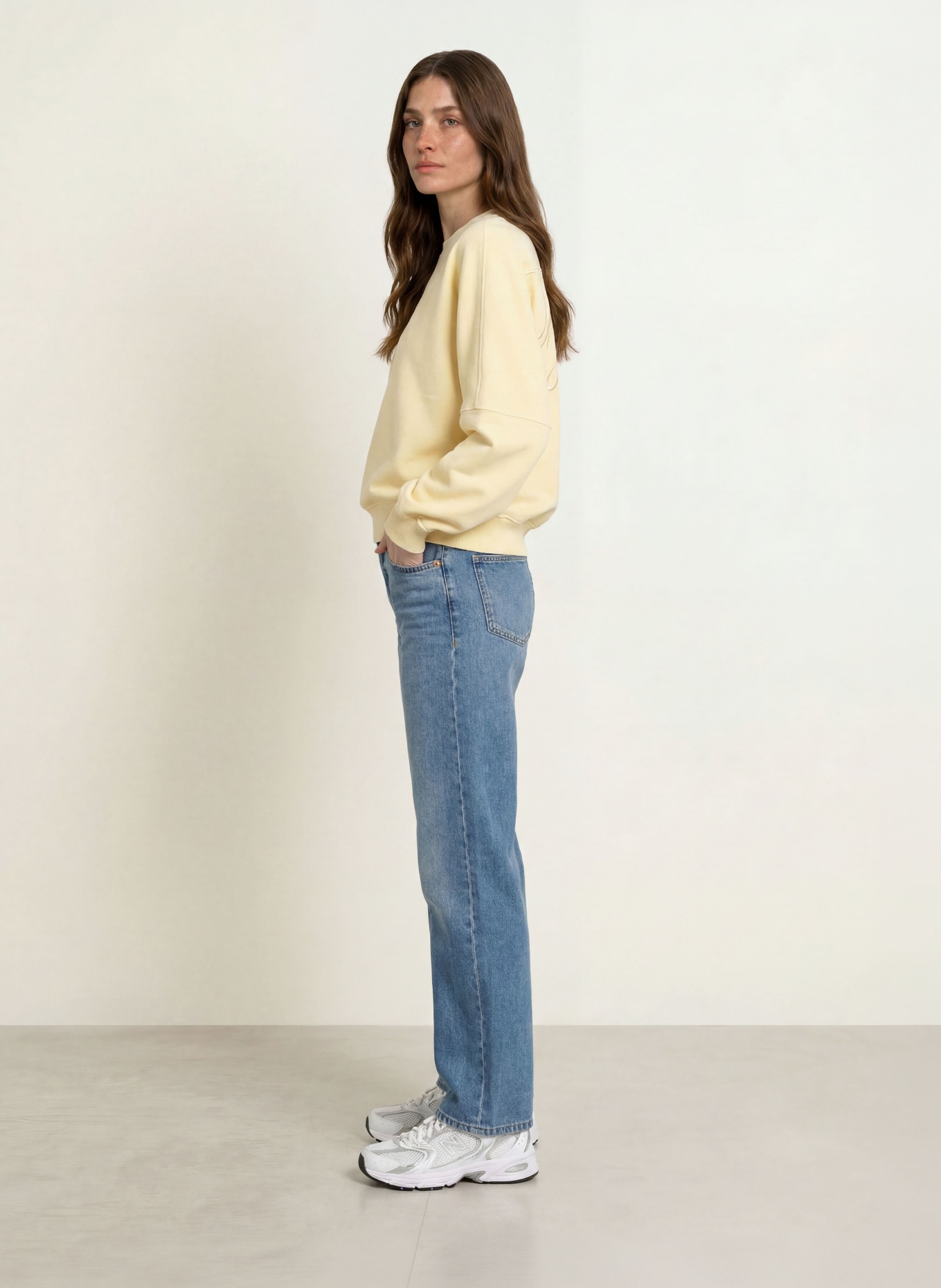 DRYKORN Sweatshirt ASTERA_P5: JAUNE CLAIR