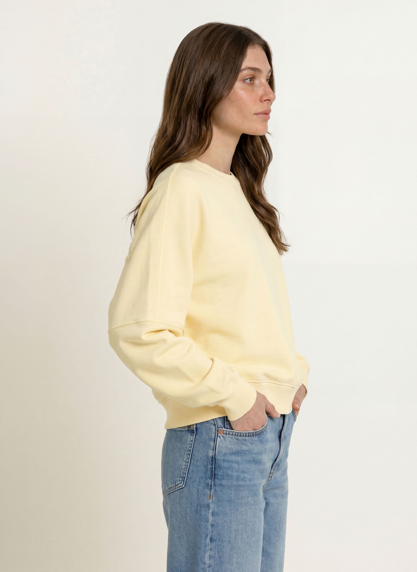 DRYKORN Sweatshirt ASTERA_P5: JAUNE CLAIR