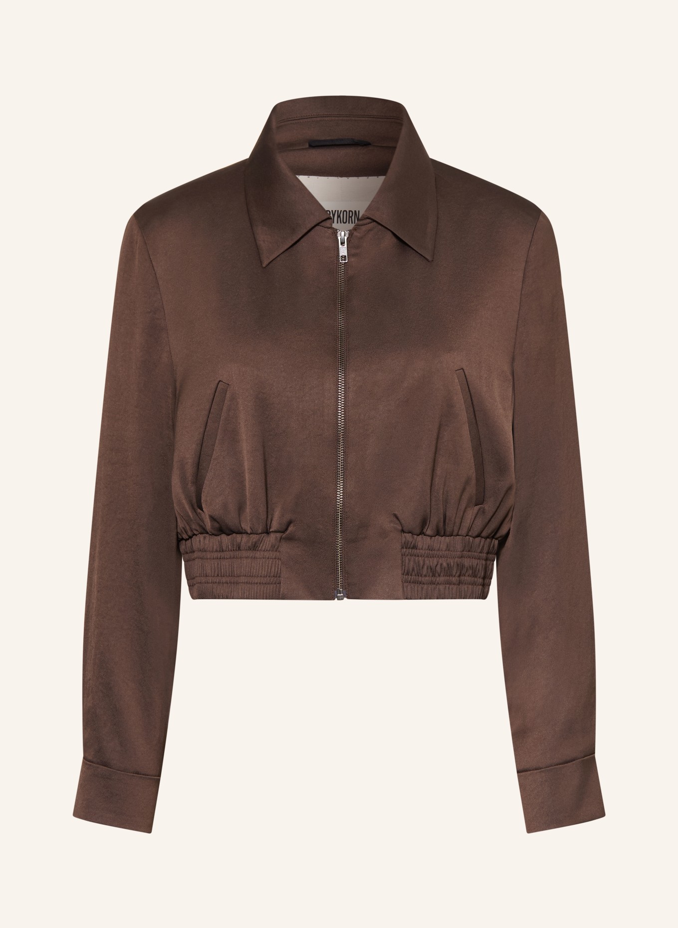 DRYKORN Satin Blouson RADWAY_1: DARK BROWN