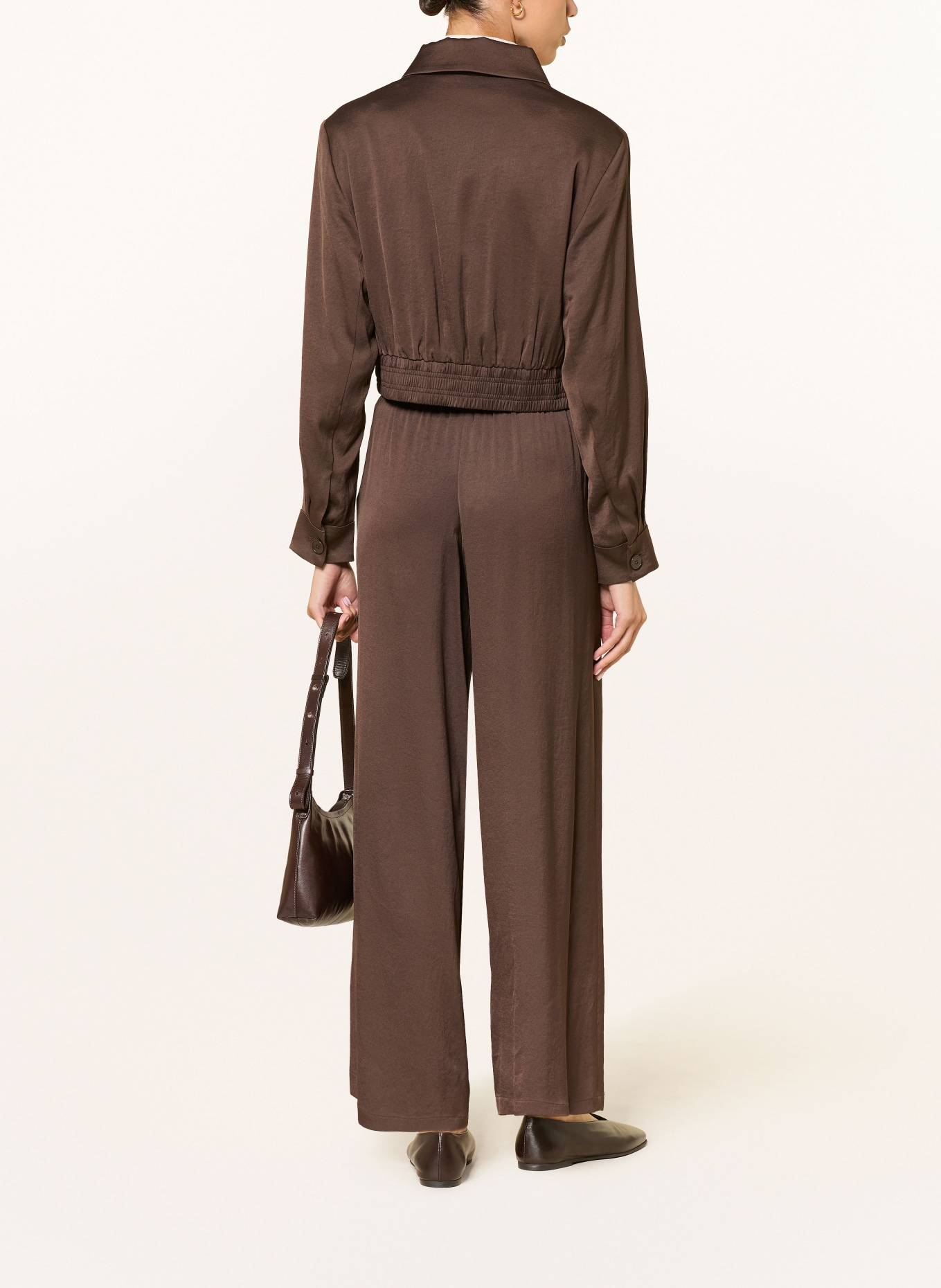 DRYKORN Satin Blouson RADWAY_1: DARK BROWN