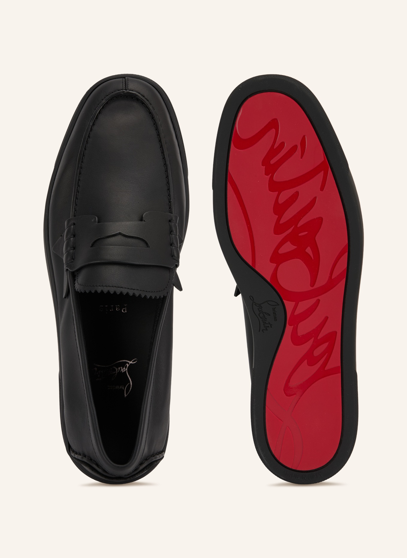 Christian Louboutin Penny loafers THE HAROLD: CZARNY