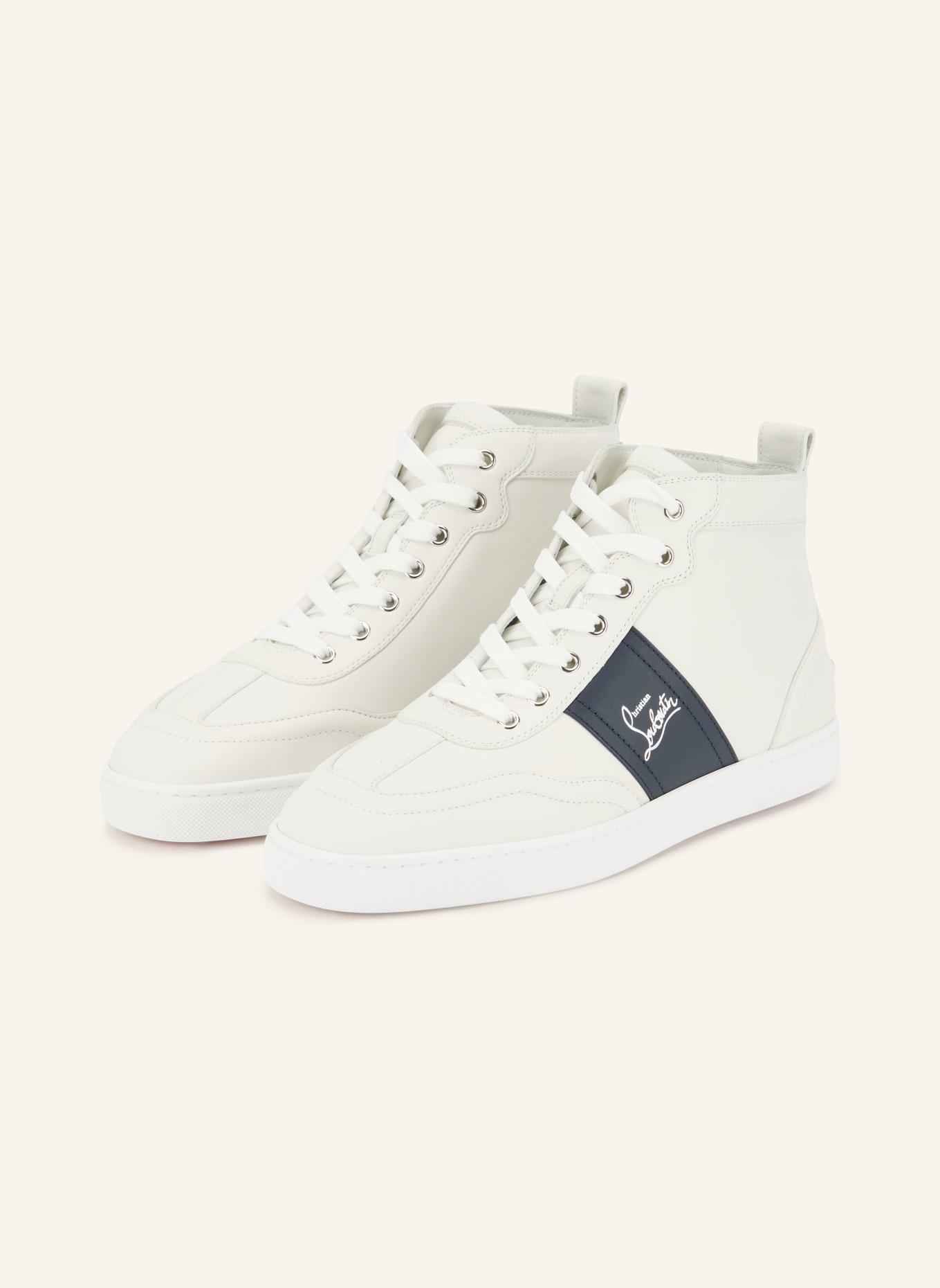 Christian Louboutin Hoge sneakers RETERO HIGH FLAT: WIT / ZWART
