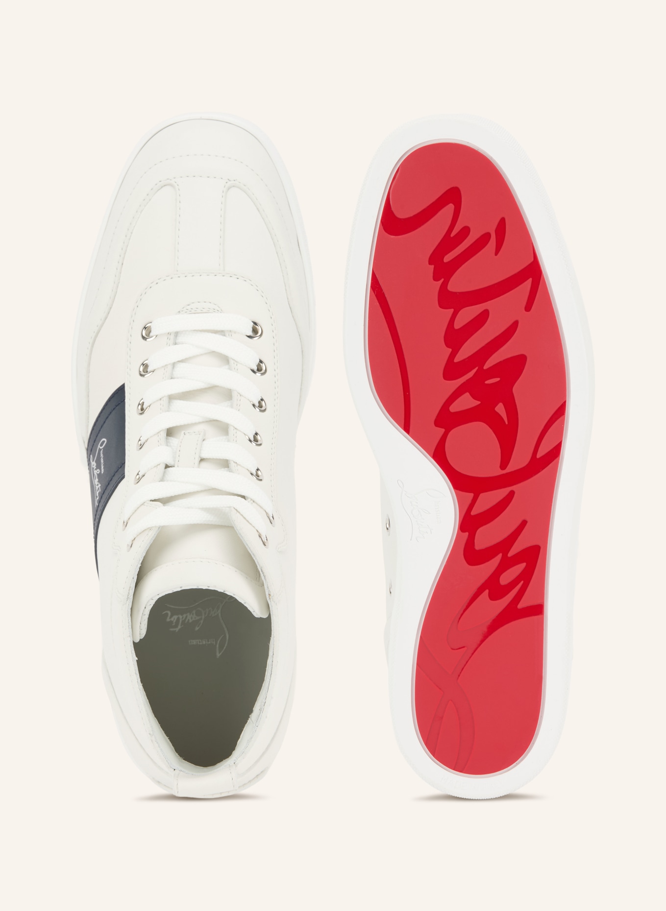 Christian Louboutin Hoge sneakers RETERO HIGH FLAT: WIT / ZWART