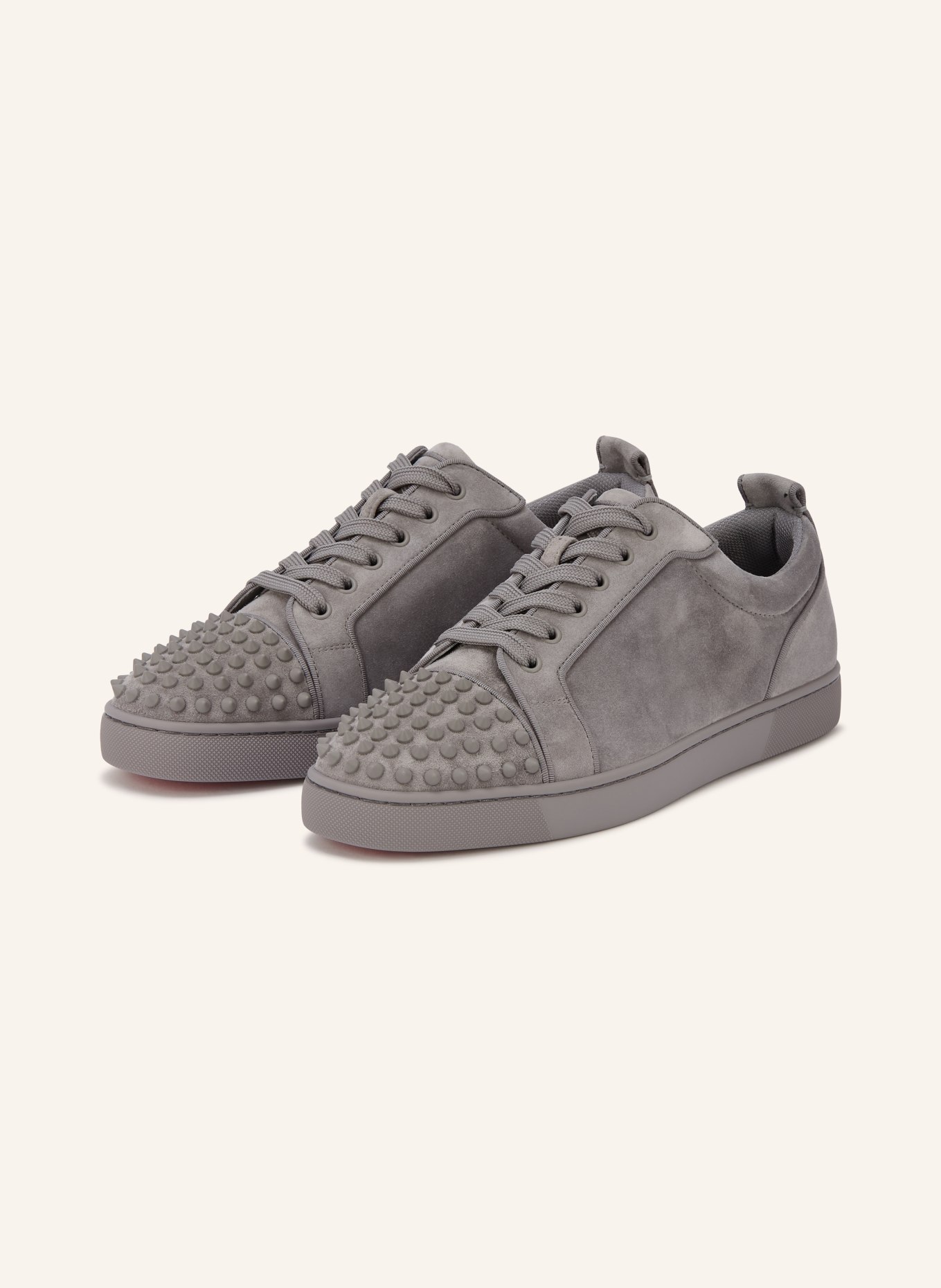 Christian Louboutin Sneaker LOUIS JUNIOR mit Nieten: GRAU
