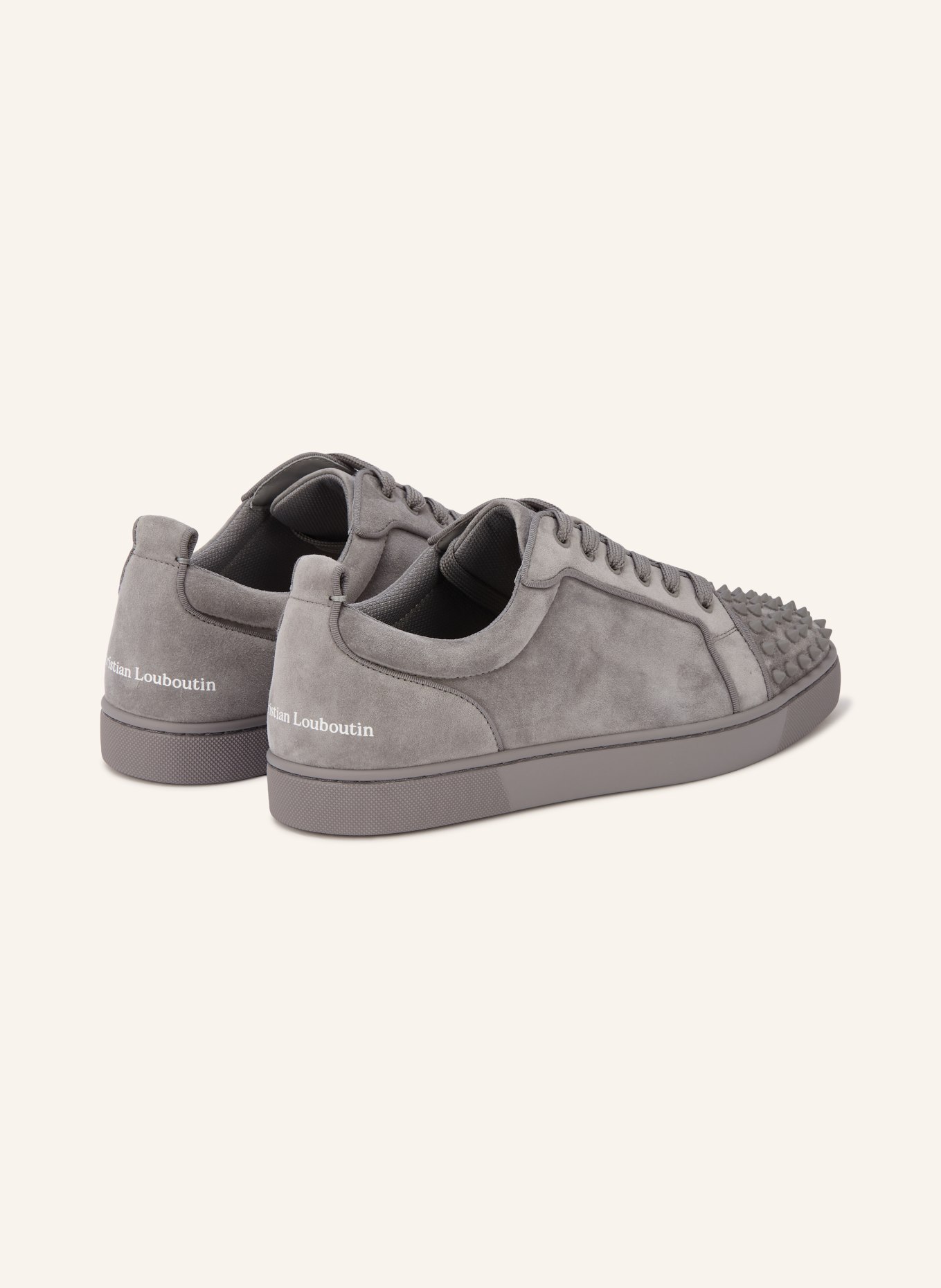 Christian Louboutin Sneaker LOUIS JUNIOR mit Nieten: GRAU