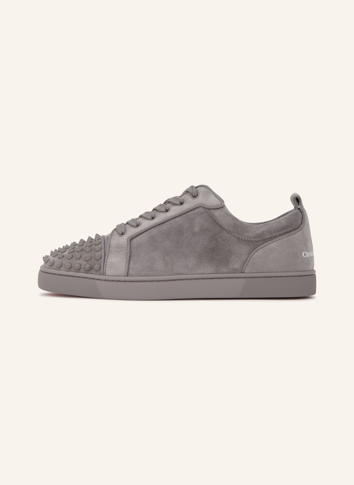 Christian Louboutin Sneaker LOUIS JUNIOR mit Nieten: GRAU