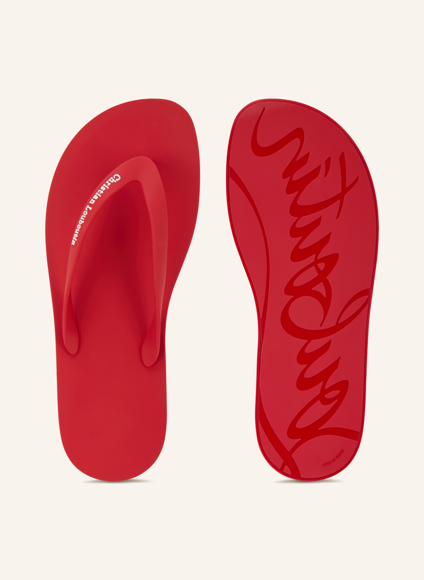 Christian Louboutin Flip-Flop THE CHRISTIAN LOUBOUTIN SUMMER: ROT
