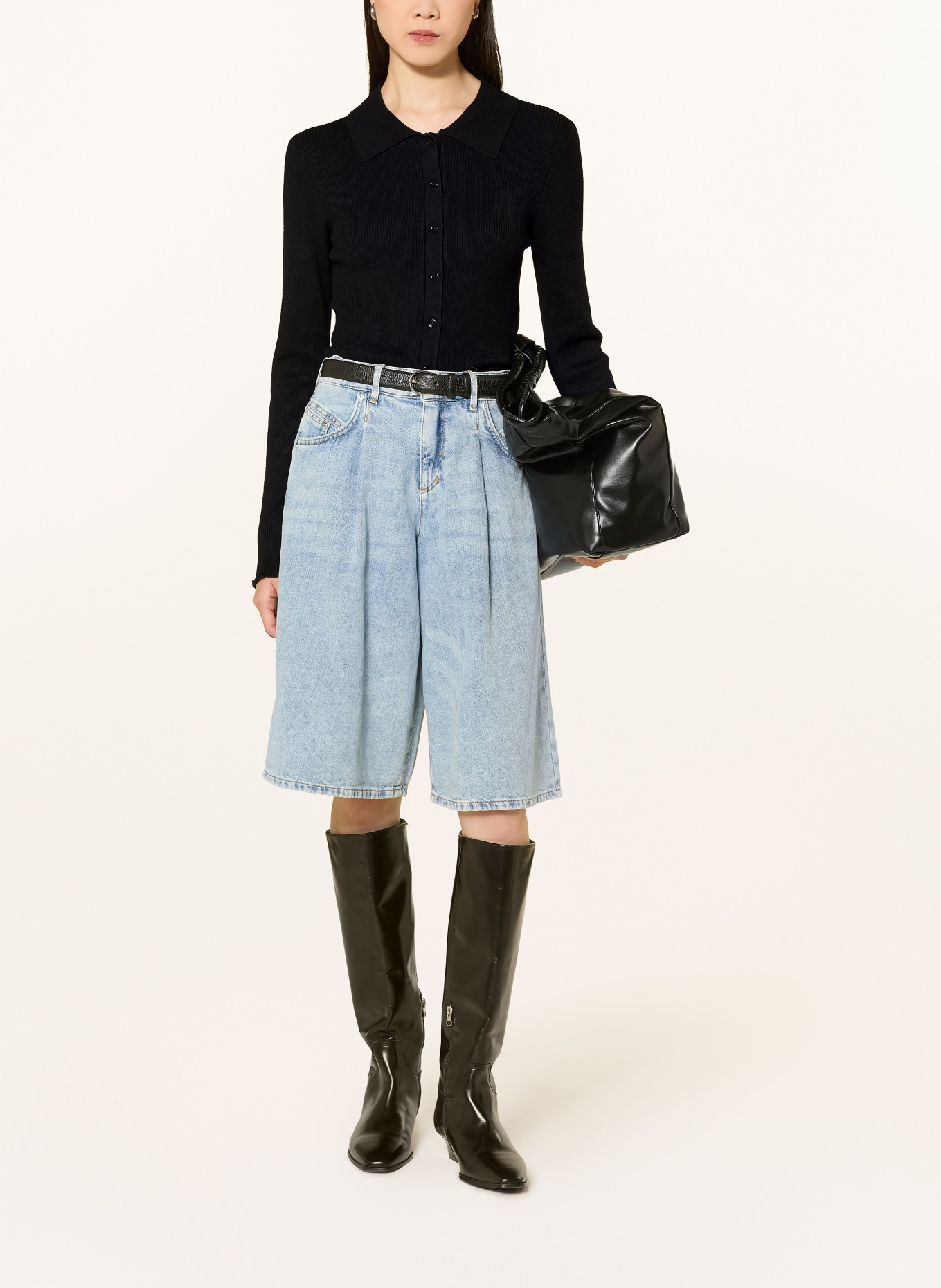 darling harbour Strikjakke: BLACK