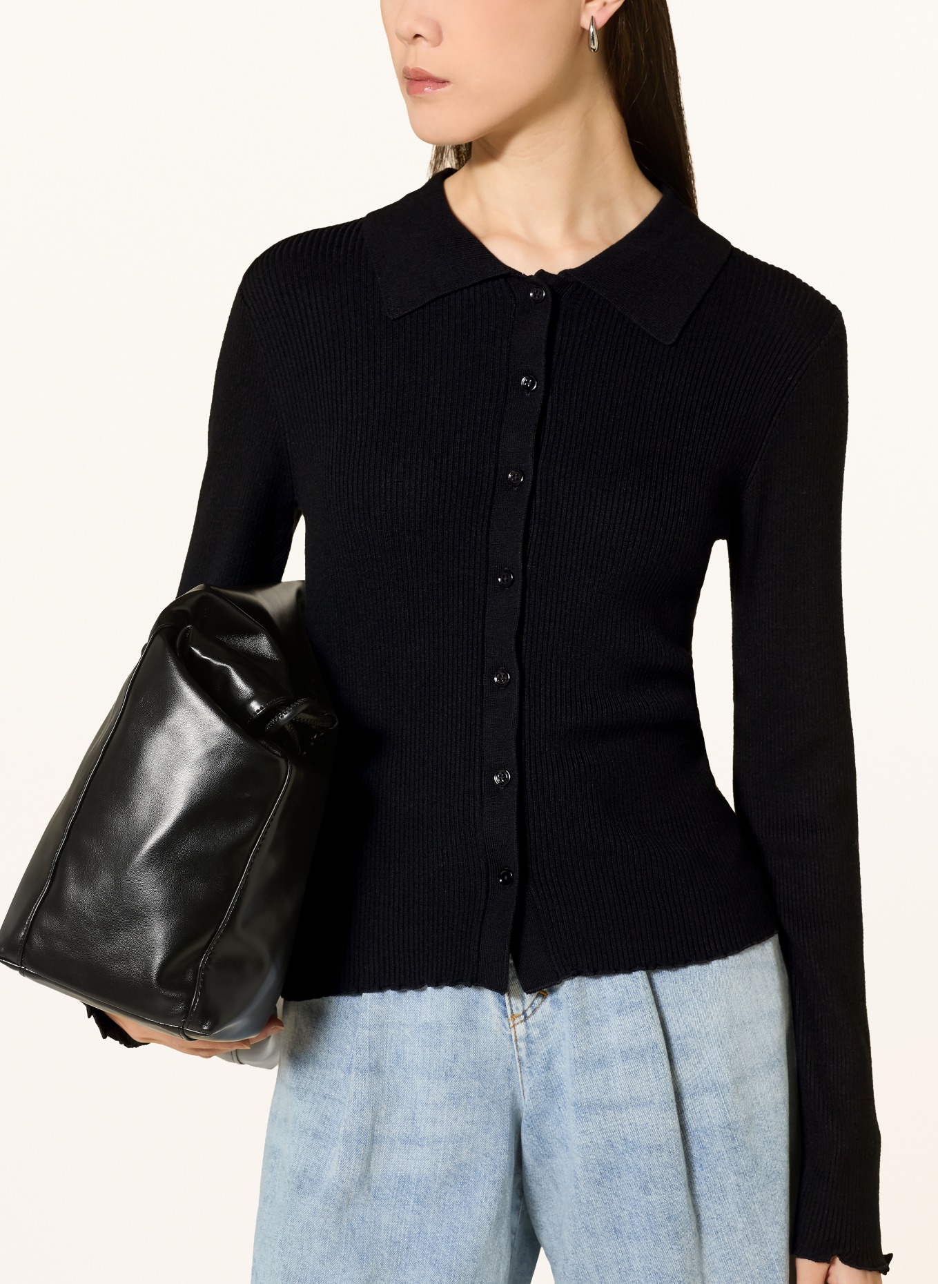 darling harbour Strikjakke: BLACK