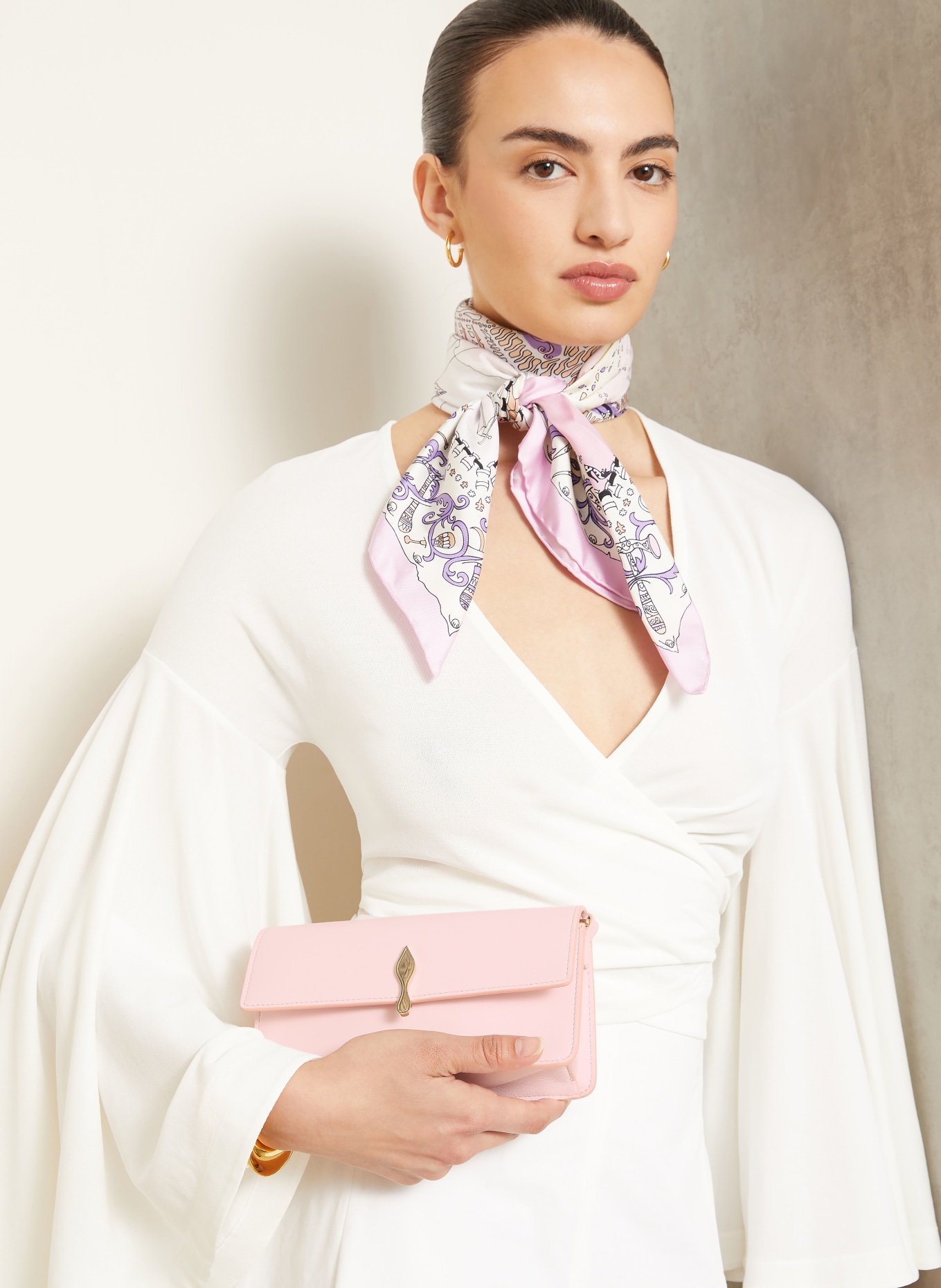 Christian Louboutin Torba na ramię BETTINA MINI: RÓŻOWY / ZŁOTY