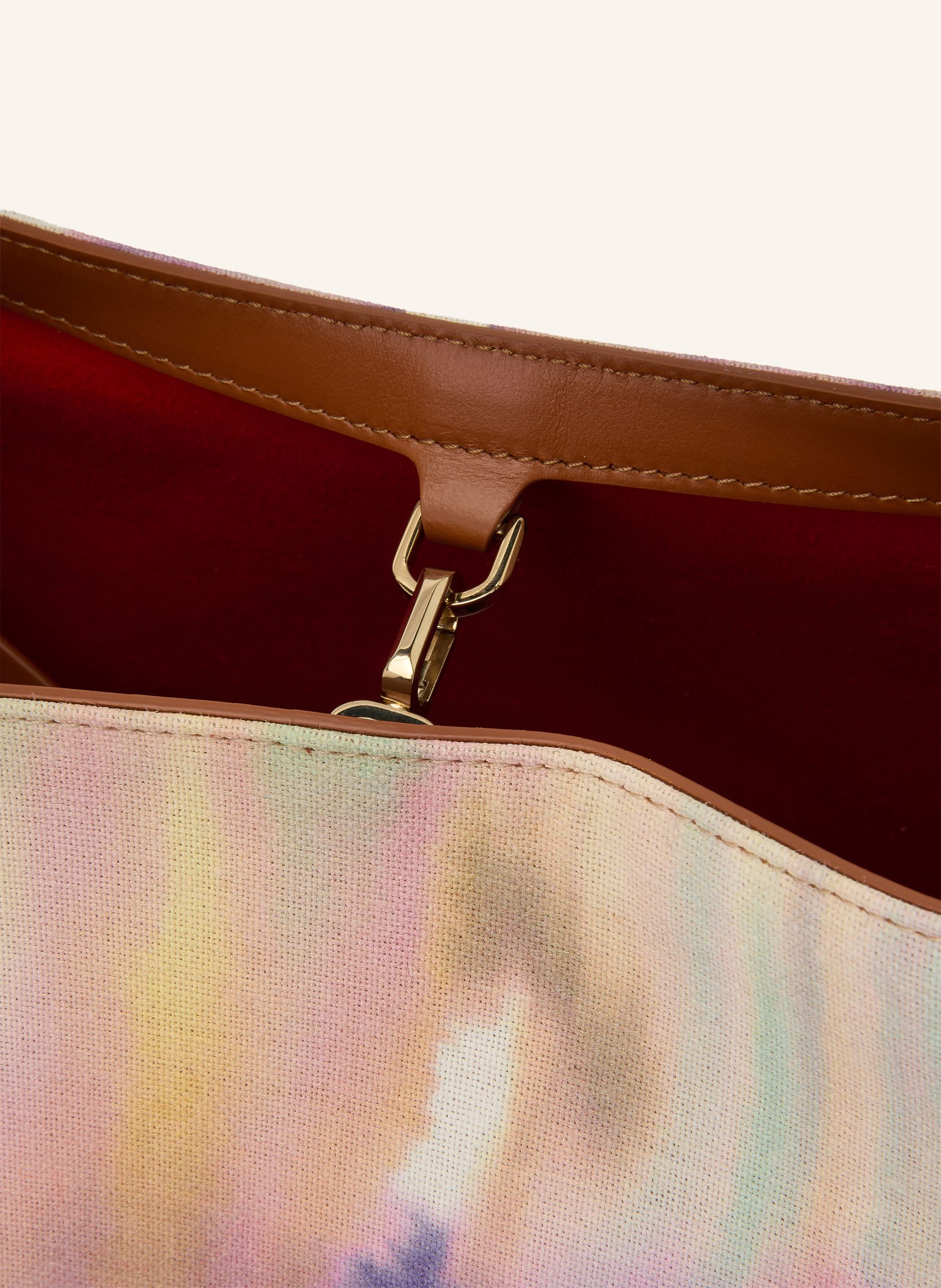 Christian Louboutin BETTINA LARGE Shoppers with Pouch: BROWN / YELLOW / BLUE