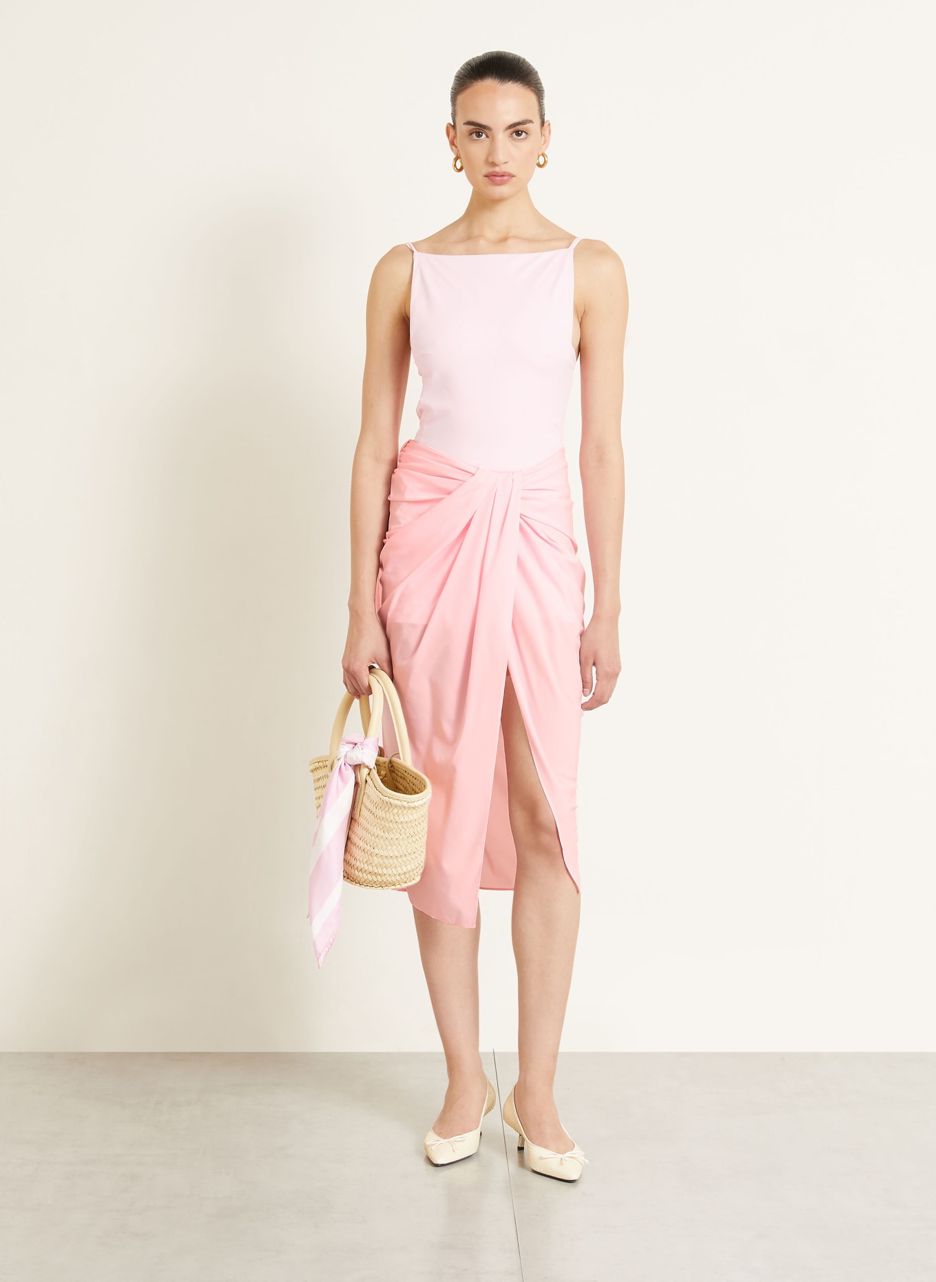 JACQUEMUS Jupe LA JUPE PAREO: ROSE