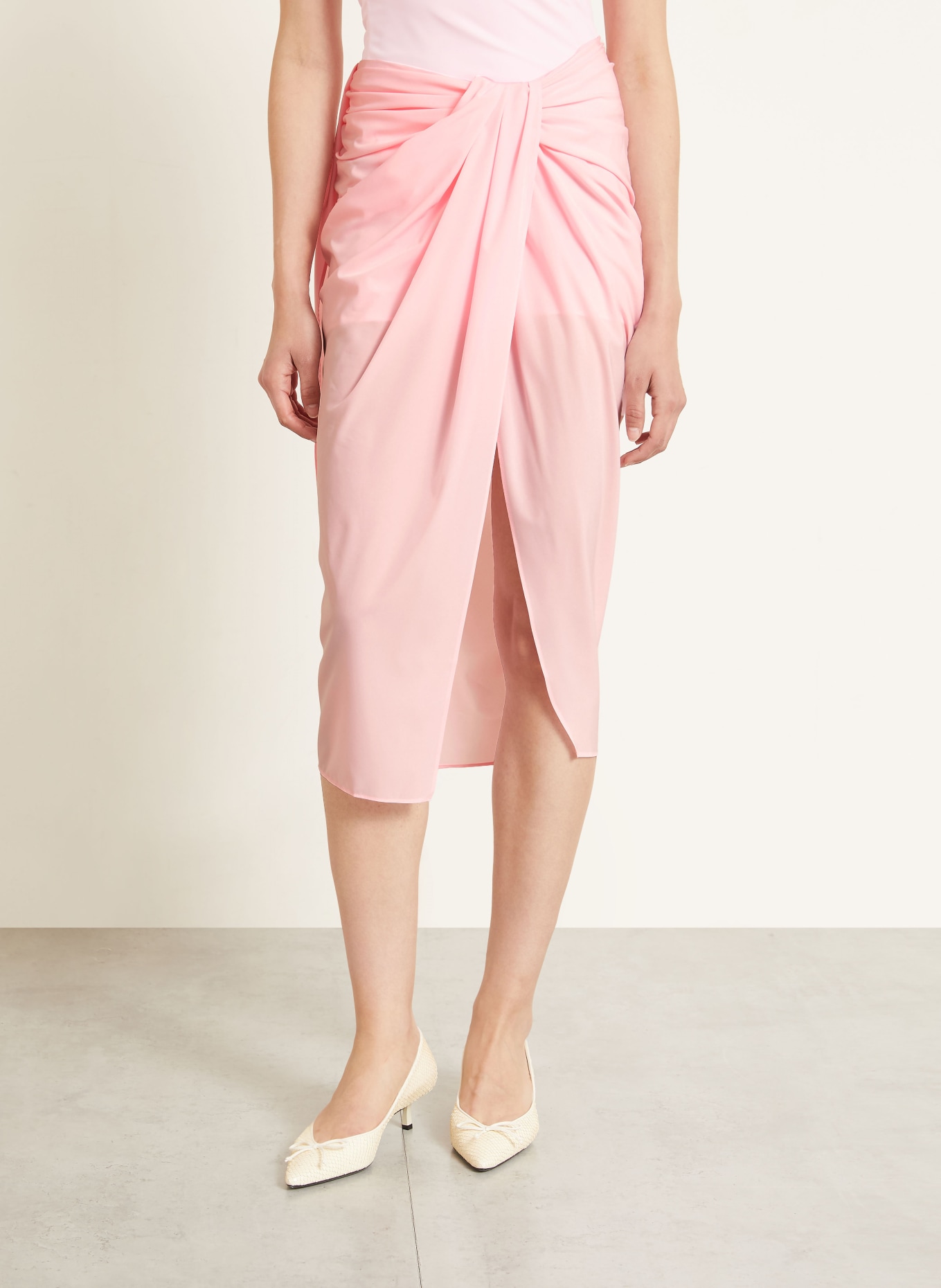 JACQUEMUS Jupe LA JUPE PAREO: ROSE